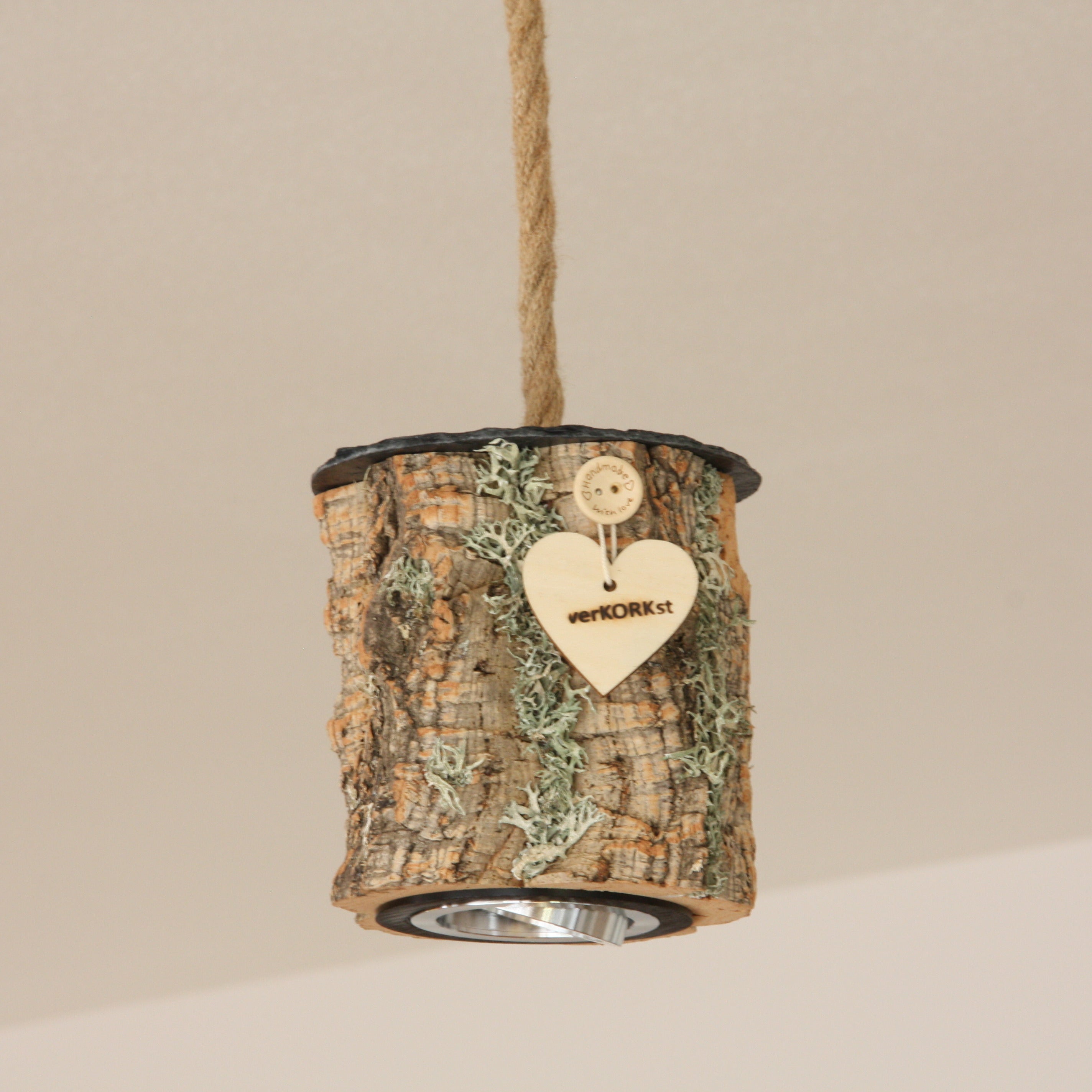 Neu! Pendelleuchten aus Korkrinde