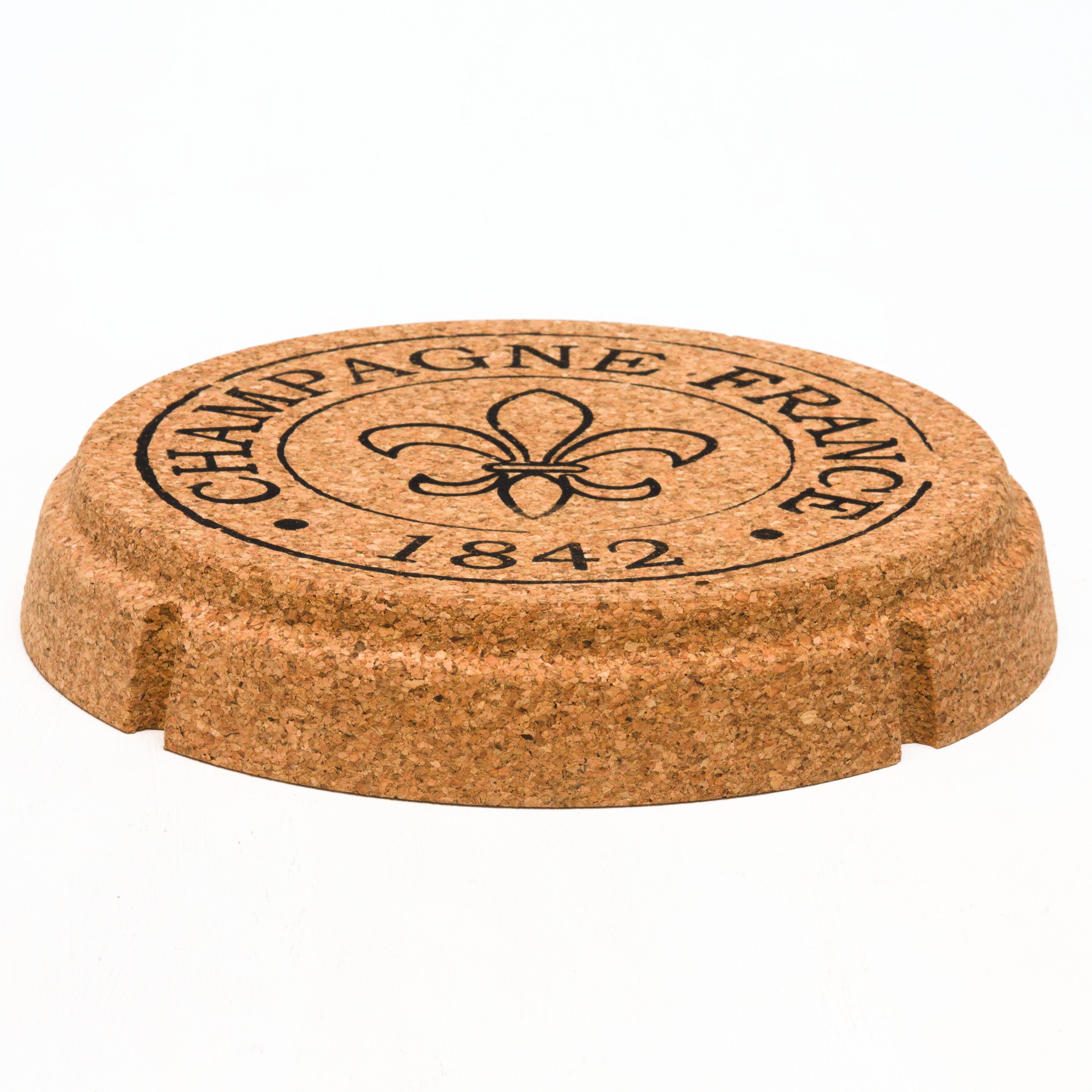 Champagner Topf-Untersetzer aus Kork