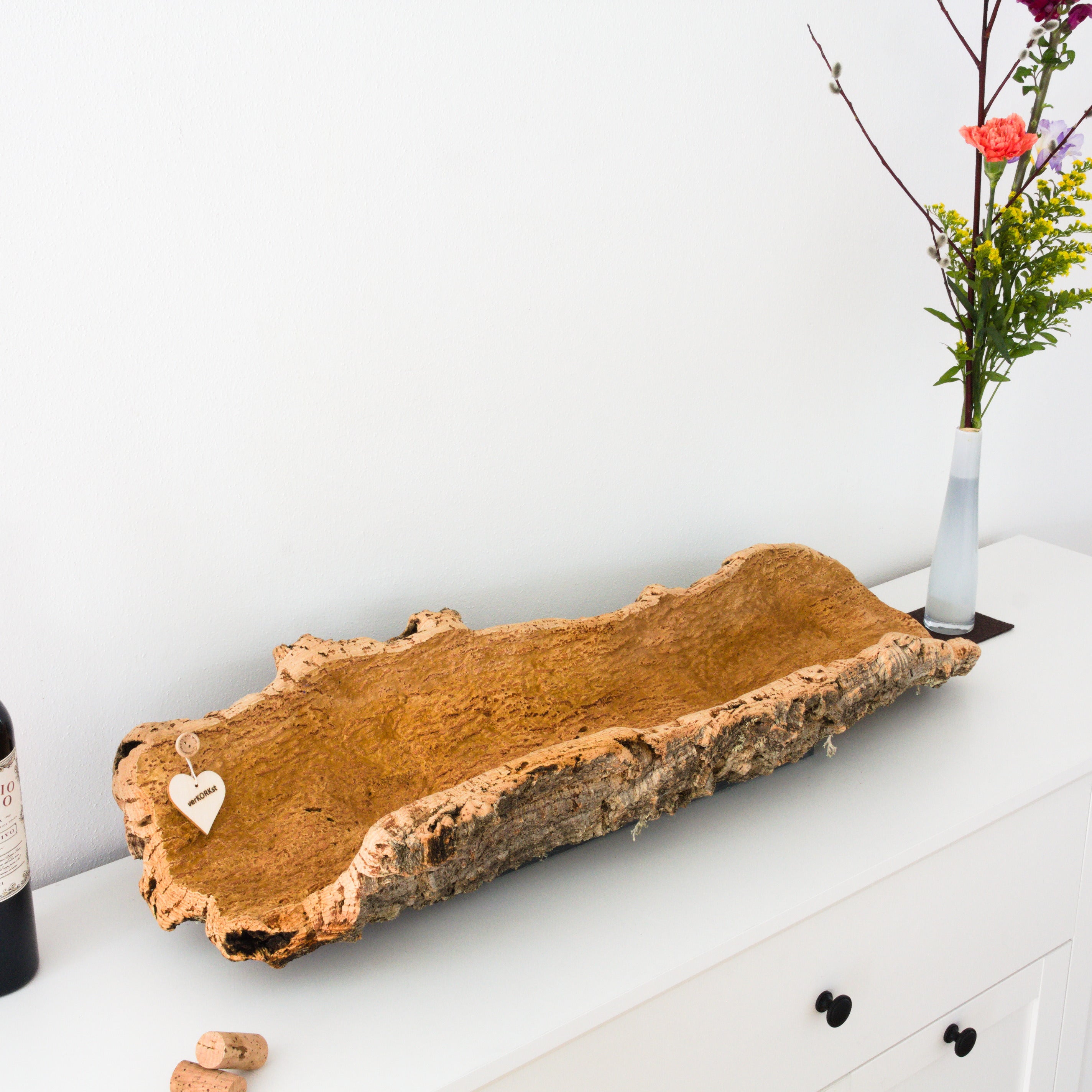 verKORKst Premium Obstschale aus Kork * verschiedene Größen * Adventskranz * Weihnachtsdeko * Weihnachtsschale * Korkschale für Obst, Brot, Lebensmittel