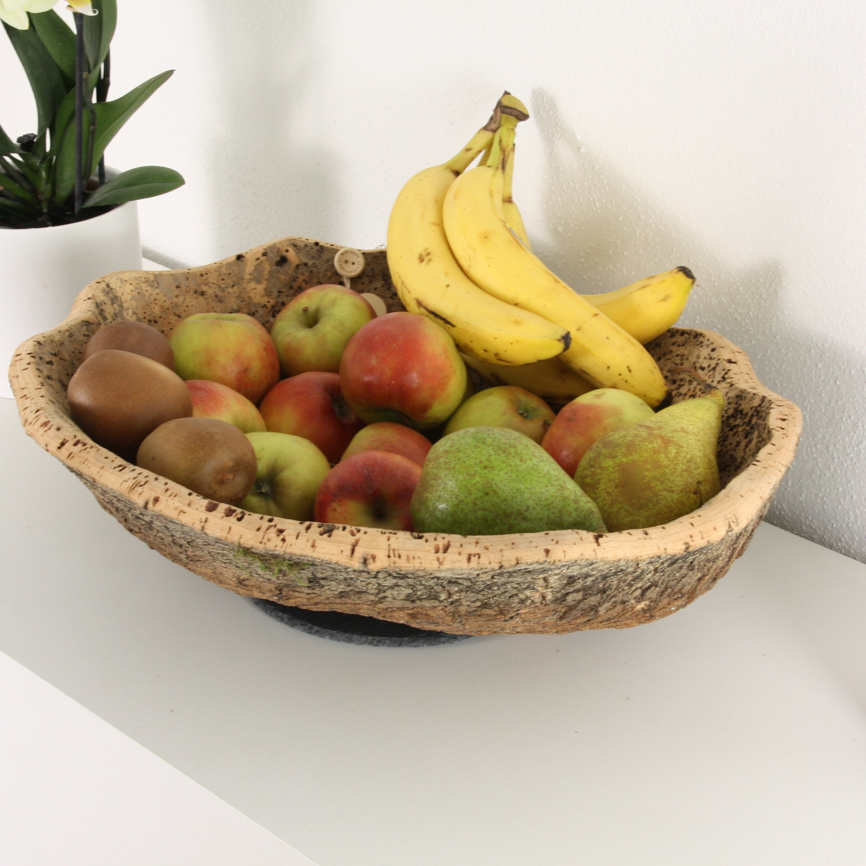 verKORKst Premium XL Obstschale aus Kork * SELTENHEIT * Obstkorb * Obst-Bowle * hochwertige Korkschale für Obst, Brot, Lebensmittel