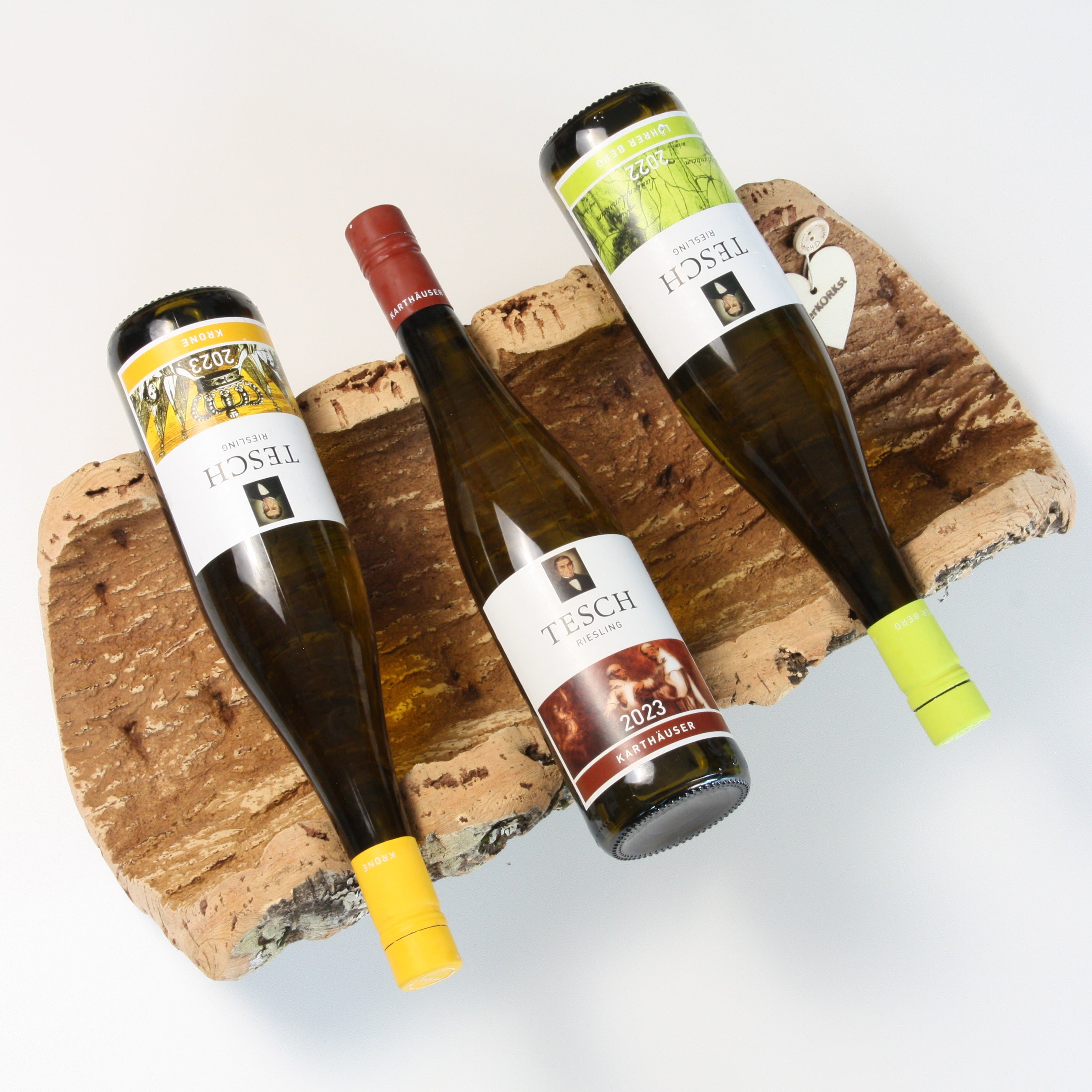 verKORKst Premium Weinschale aus Kork * Dekoration Wein * Präsentation Wein * hochwertige Korkschale für Wein, Flaschen, Obst, Brot