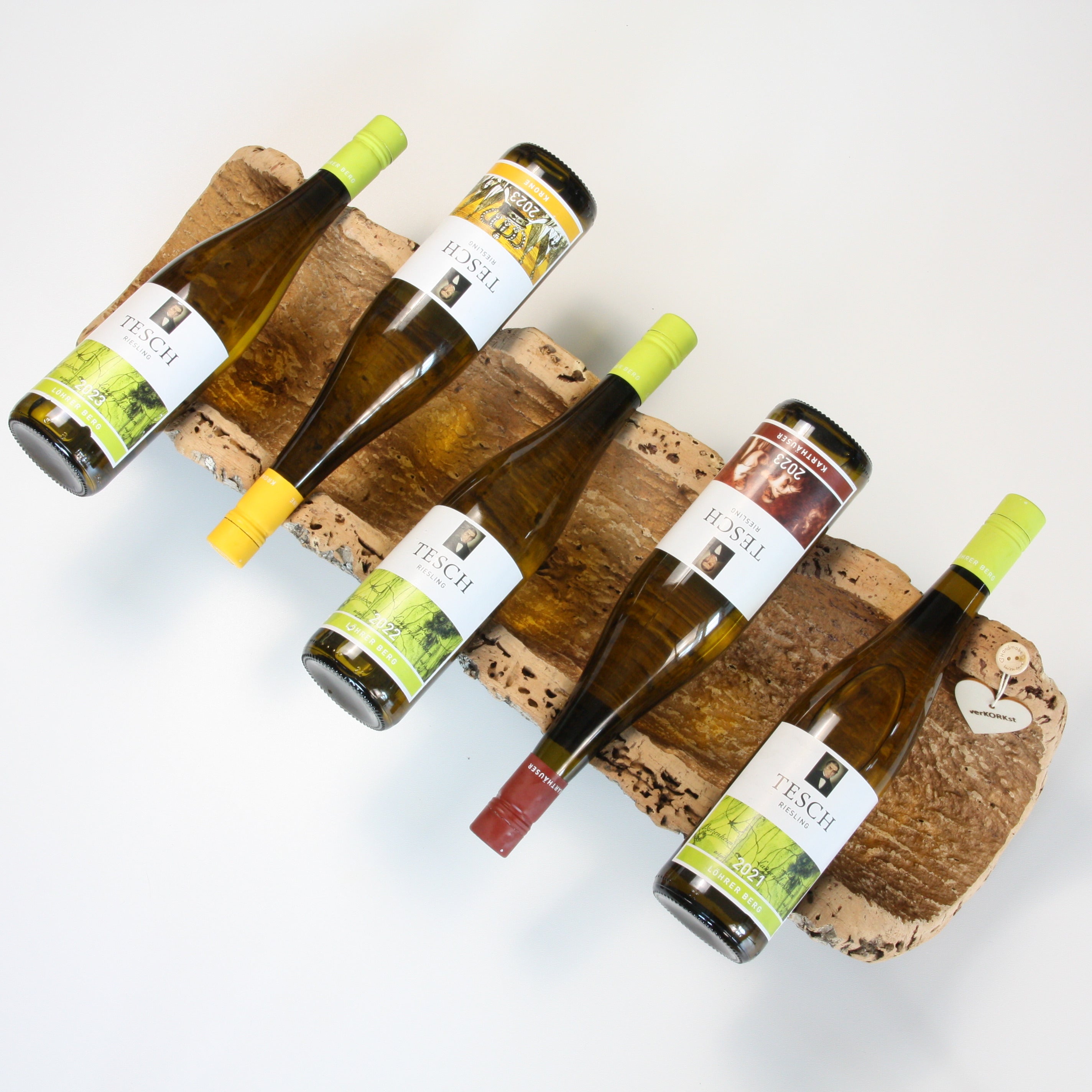 verKORKst Premium Weinschale aus Kork * Dekoration Wein * Präsentation Wein * hochwertige Korkschale für Wein, Flaschen, Obst, Brot