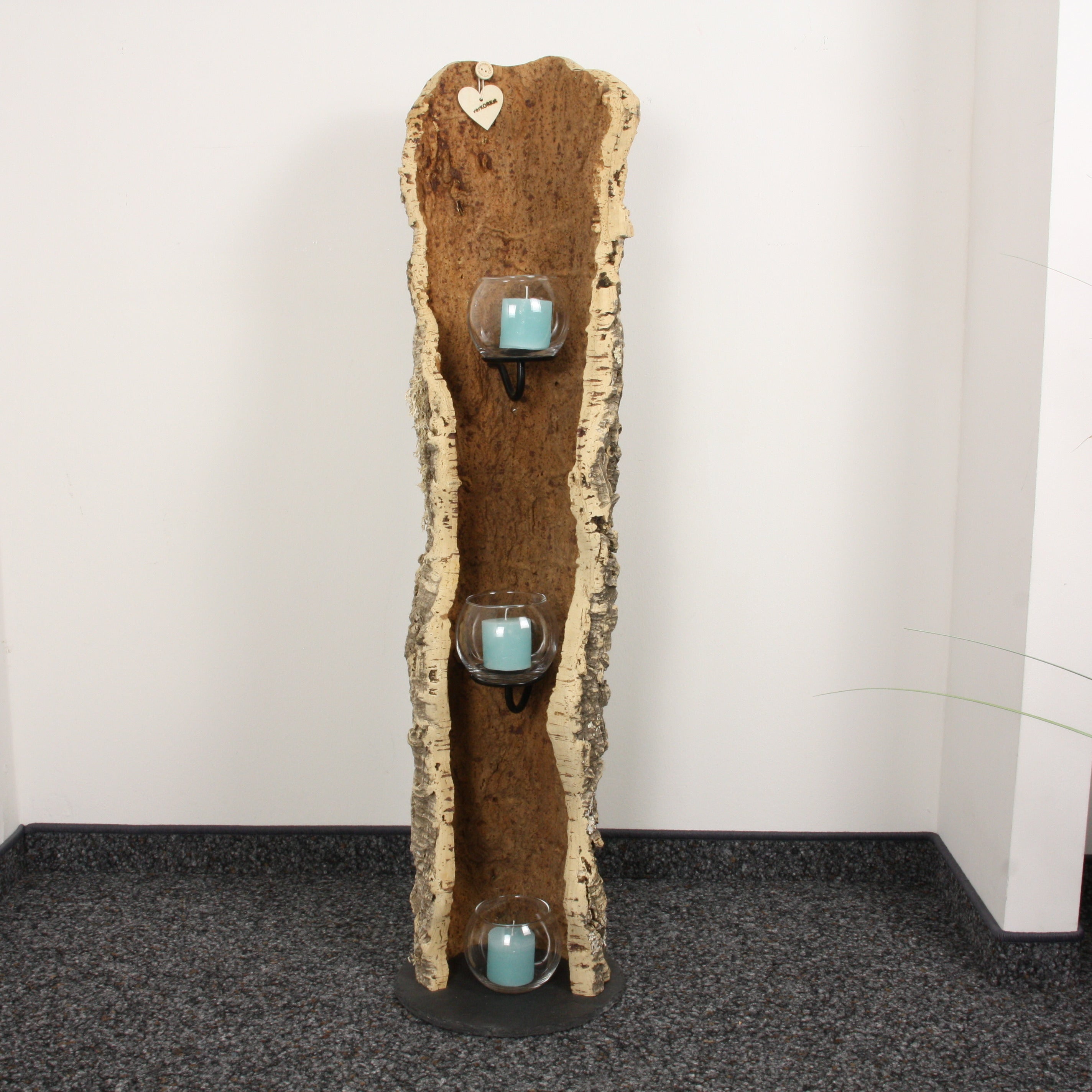 verKORKst Premium Windlicht aus Kork * Teelichthalter Kerzenhalter * rustikale Dekoration * hochwertige Deko Küche Wohnzimmer Terrasse