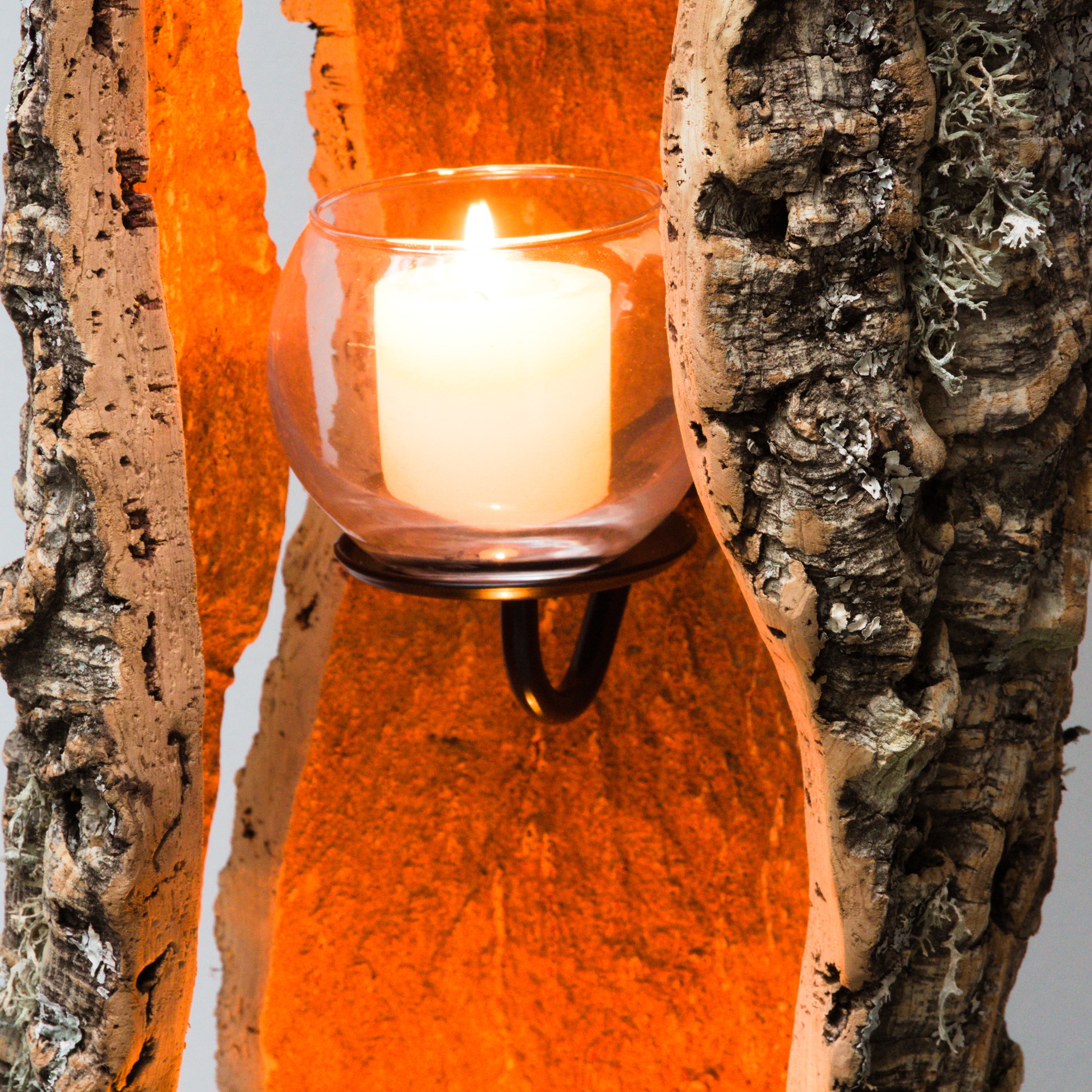 verKORKst Premium Windlicht aus Kork * Teelichthalter Kerzenhalter * rustikale Dekoration * hochwertige Deko Küche Wohnzimmer Terrasse