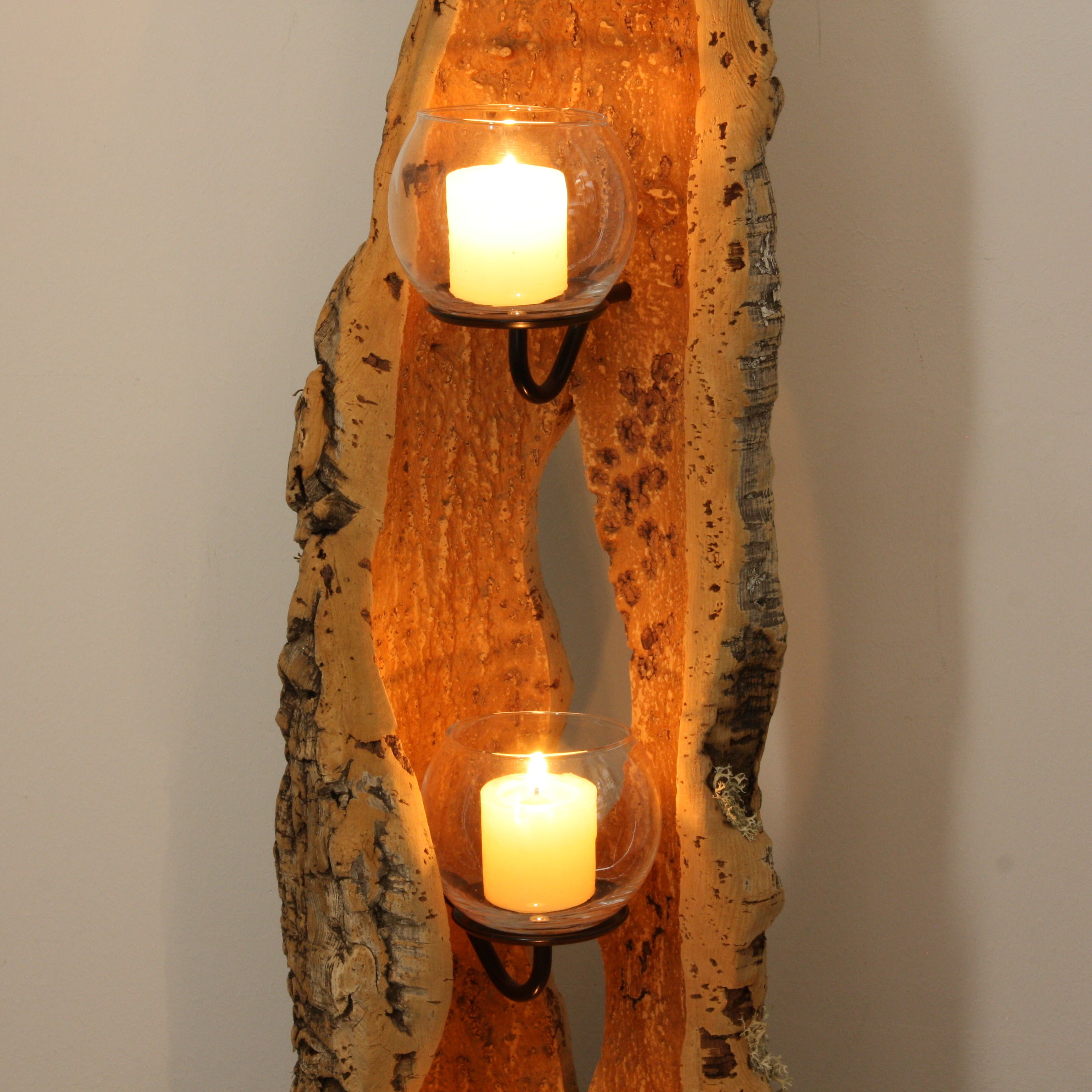 verKORKst premium lantern made of cork * tea light holder candle holder * rustic decoration * high-quality decoration kitchen living room terrace