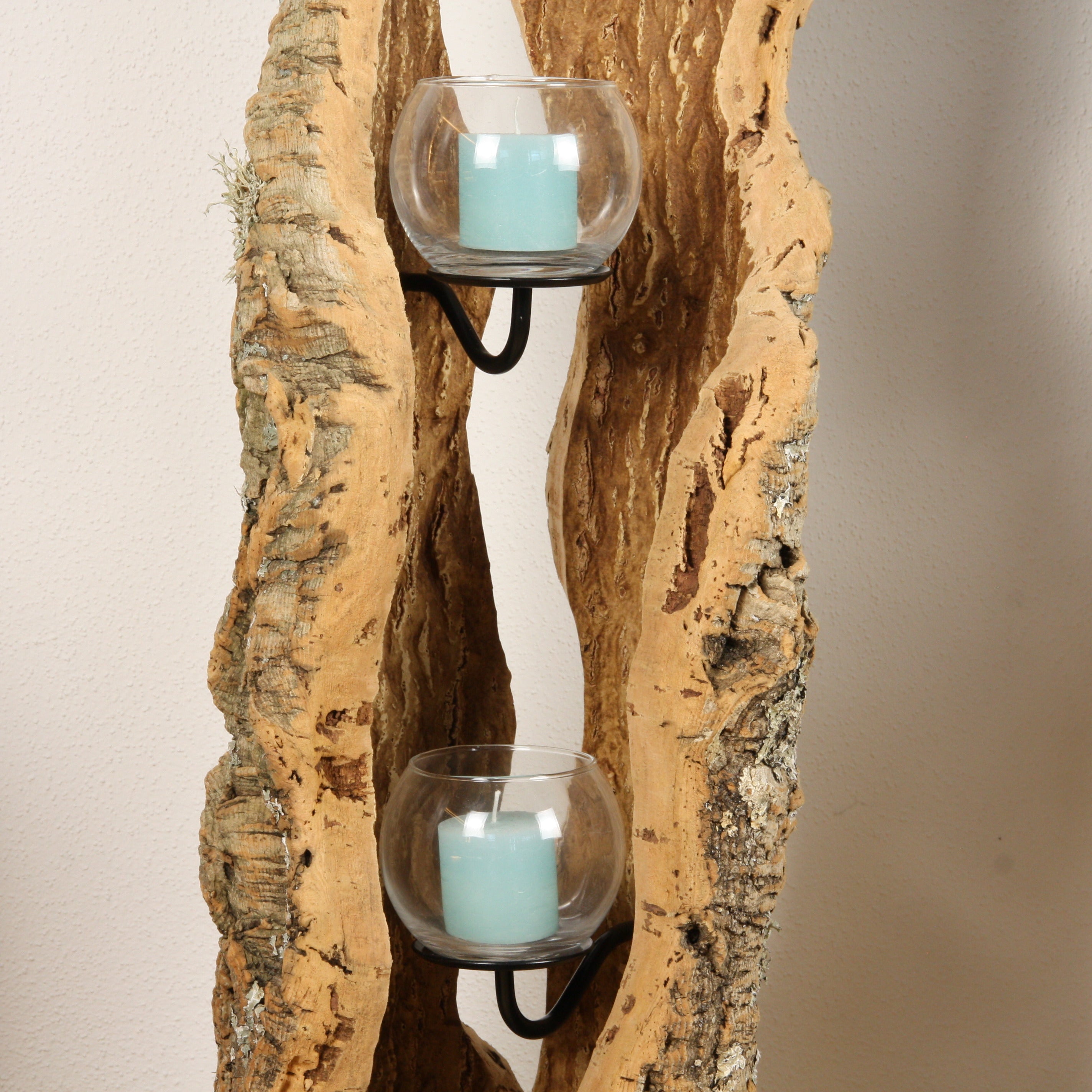 verKORKst Premium Windlicht aus Kork * Teelichthalter Kerzenhalter * rustikale Dekoration * hochwertige Deko Küche Wohnzimmer Terrasse