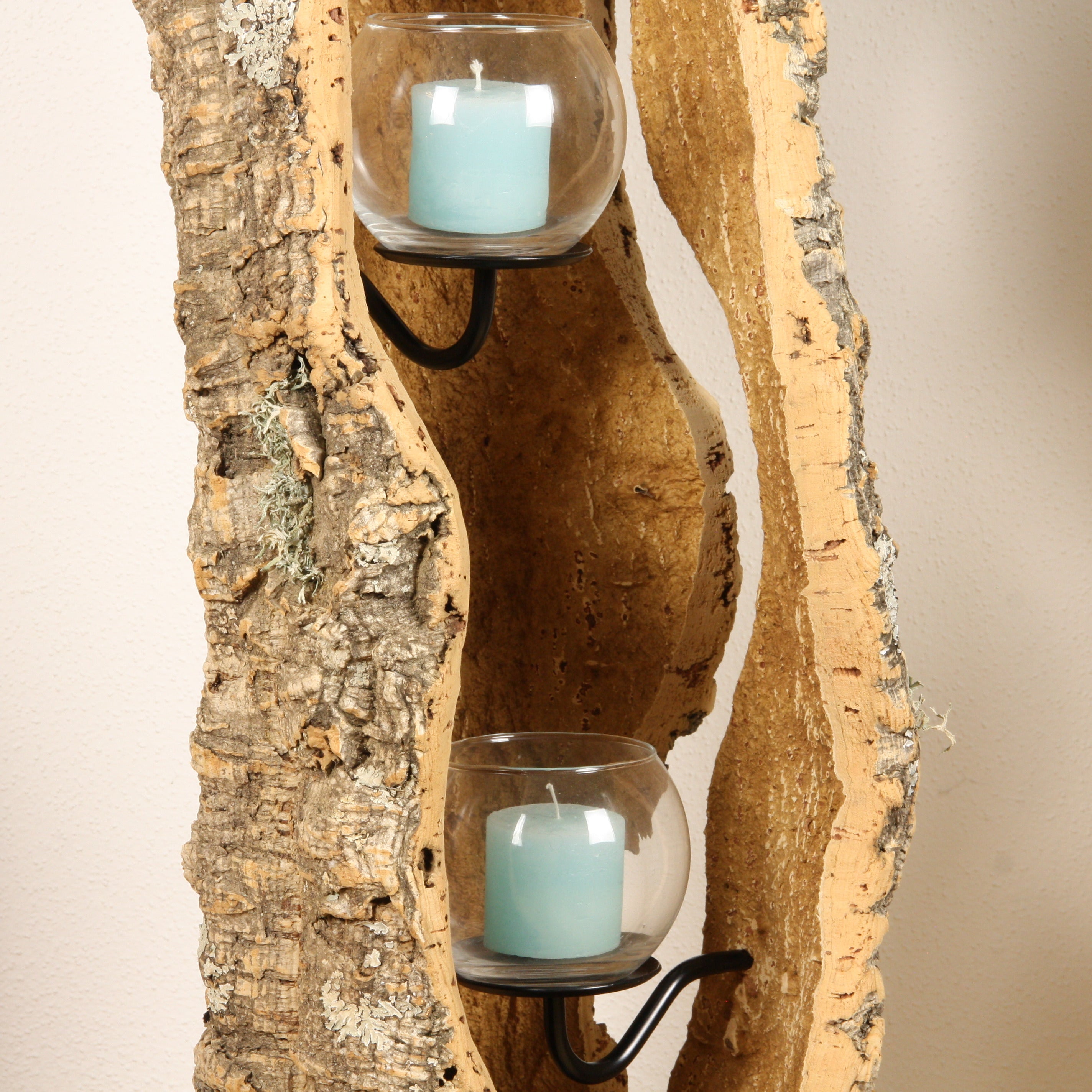verKORKst Premium Windlicht aus Kork * Teelichthalter Kerzenhalter * rustikale Dekoration * hochwertige Deko Küche Wohnzimmer Terrasse