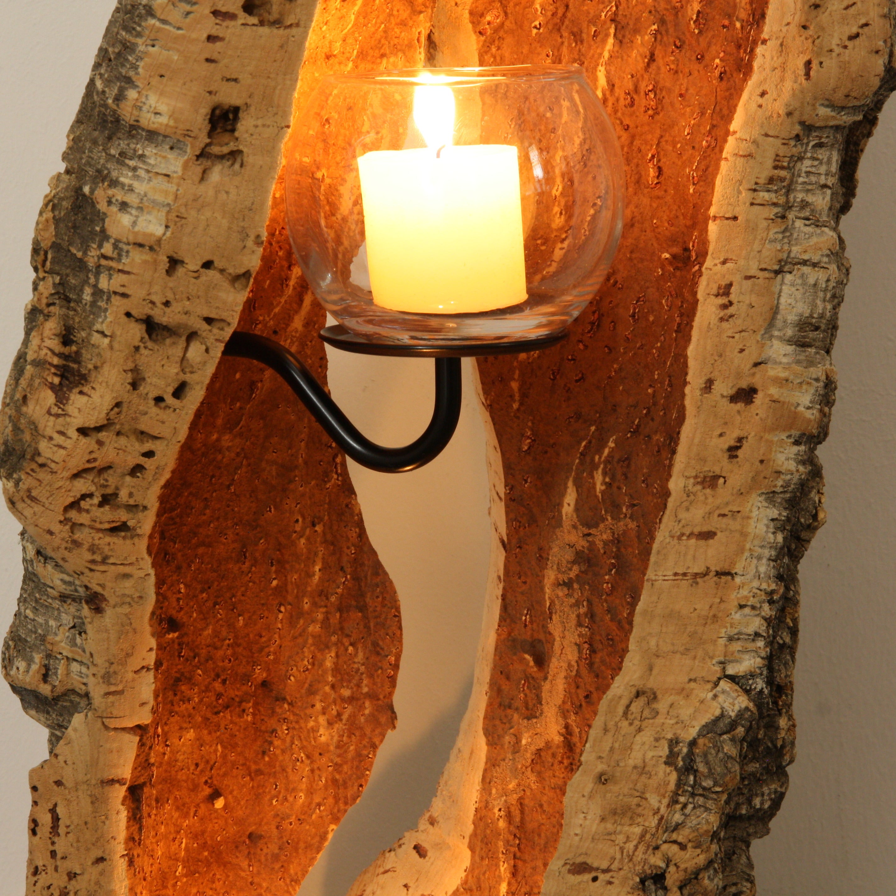 verKORKst premium lantern made of cork * tea light holder candle holder * rustic decoration * high-quality decoration kitchen living room terrace