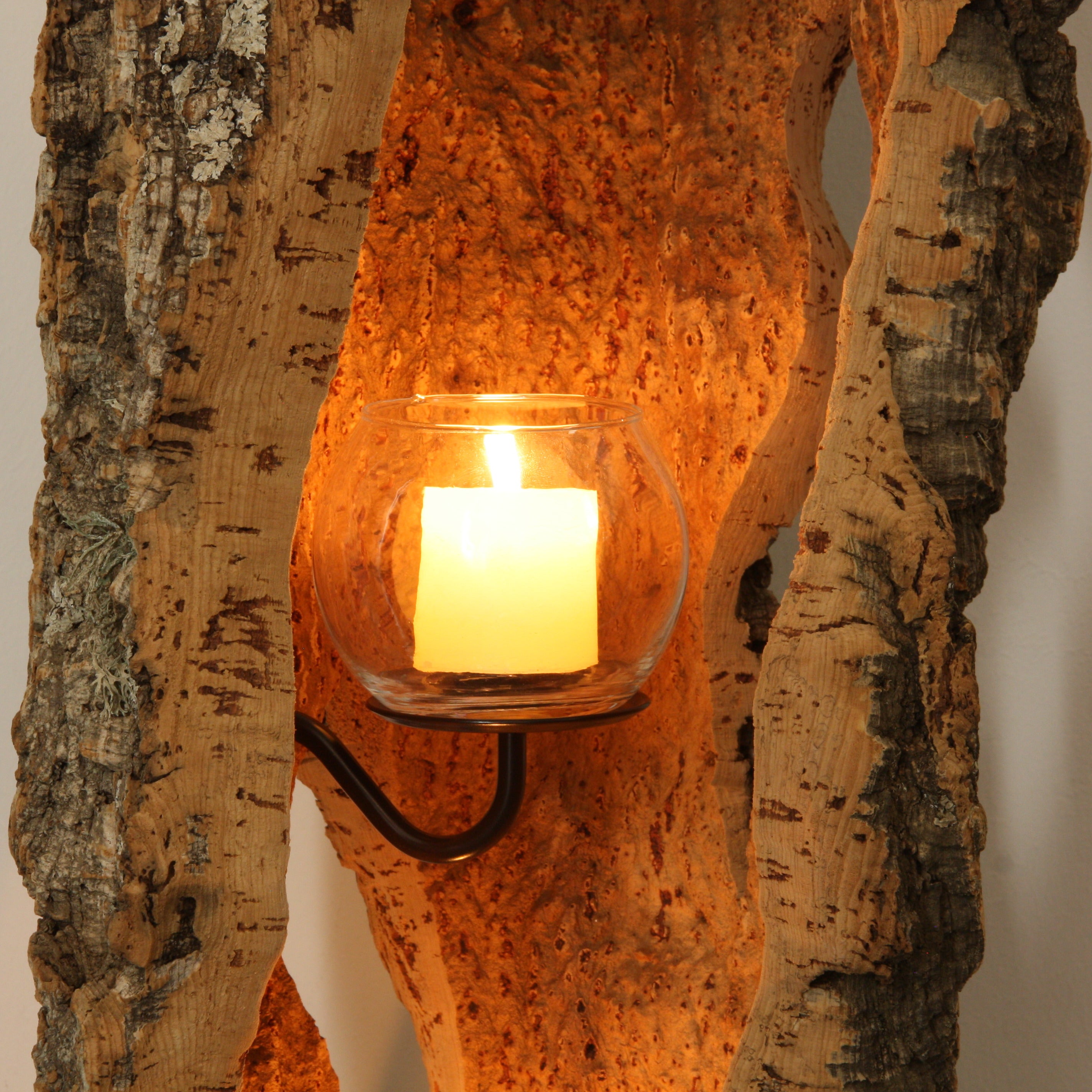 verKORKst premium lantern made of cork * tea light holder candle holder * rustic decoration * high-quality decoration kitchen living room terrace