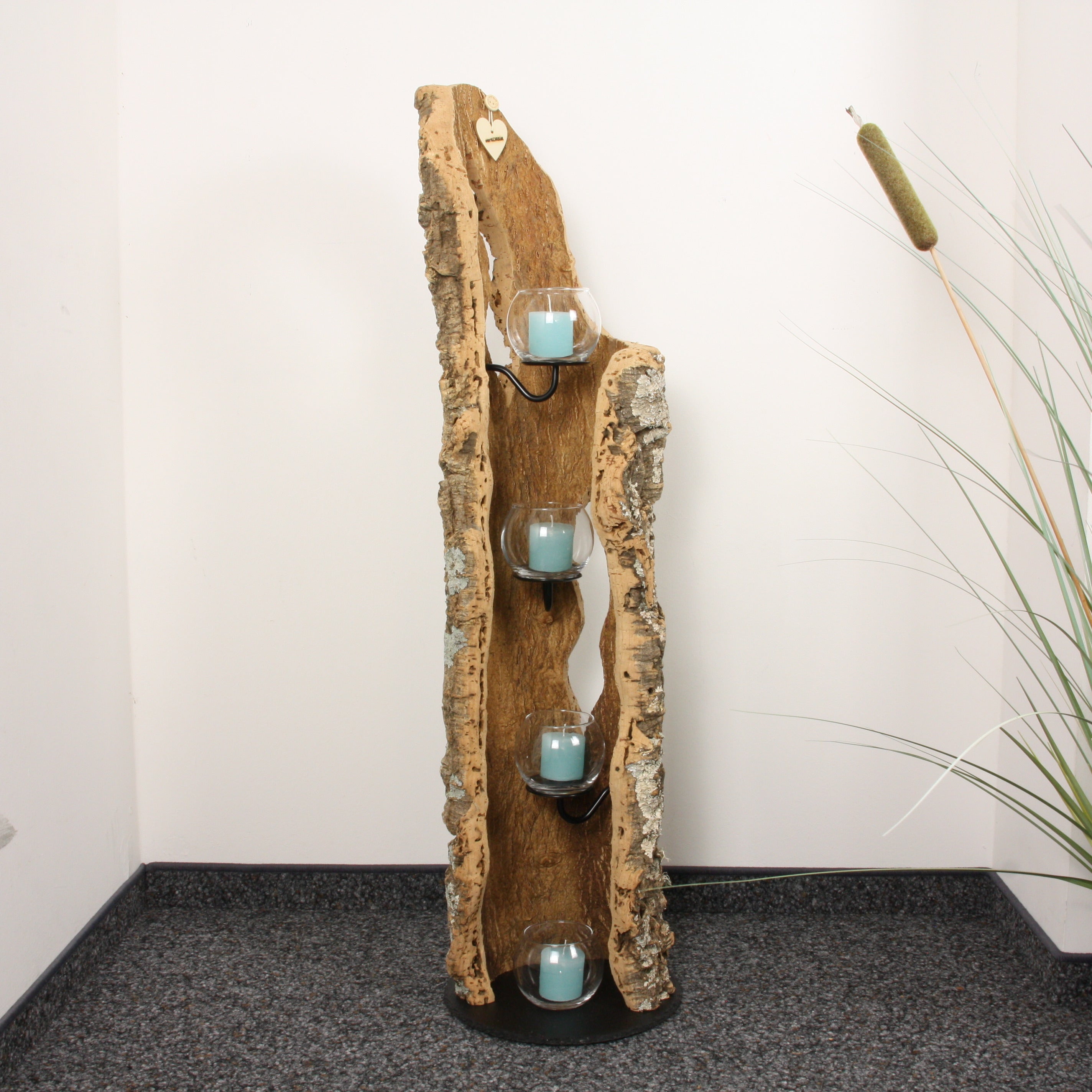 verKORKst Premium Windlicht aus Kork * Teelichthalter Kerzenhalter * rustikale Dekoration * hochwertige Deko Küche Wohnzimmer Terrasse