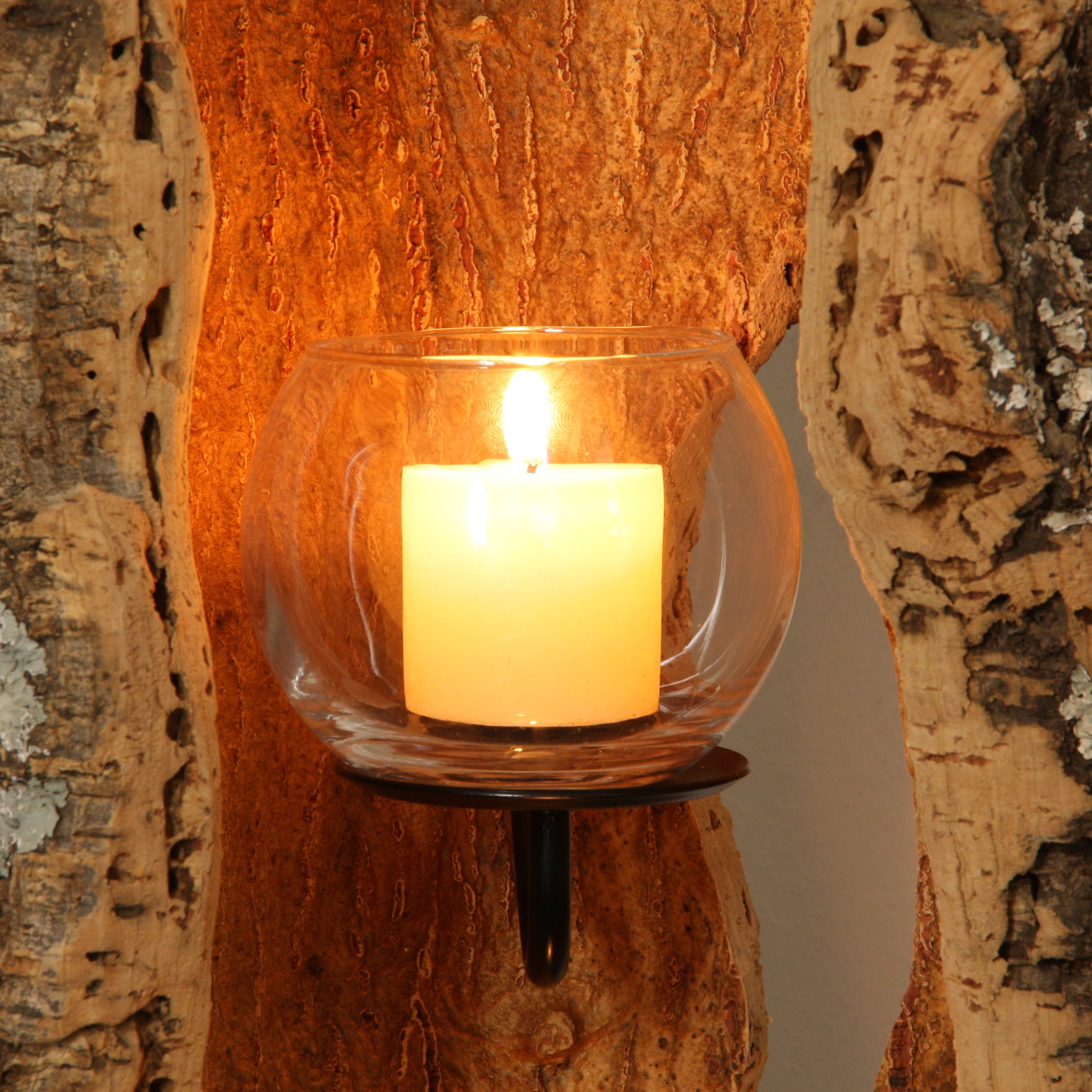 verKORKst Premium Windlicht aus Kork * Teelichthalter Kerzenhalter * rustikale Dekoration * hochwertige Deko Küche Wohnzimmer Terrasse