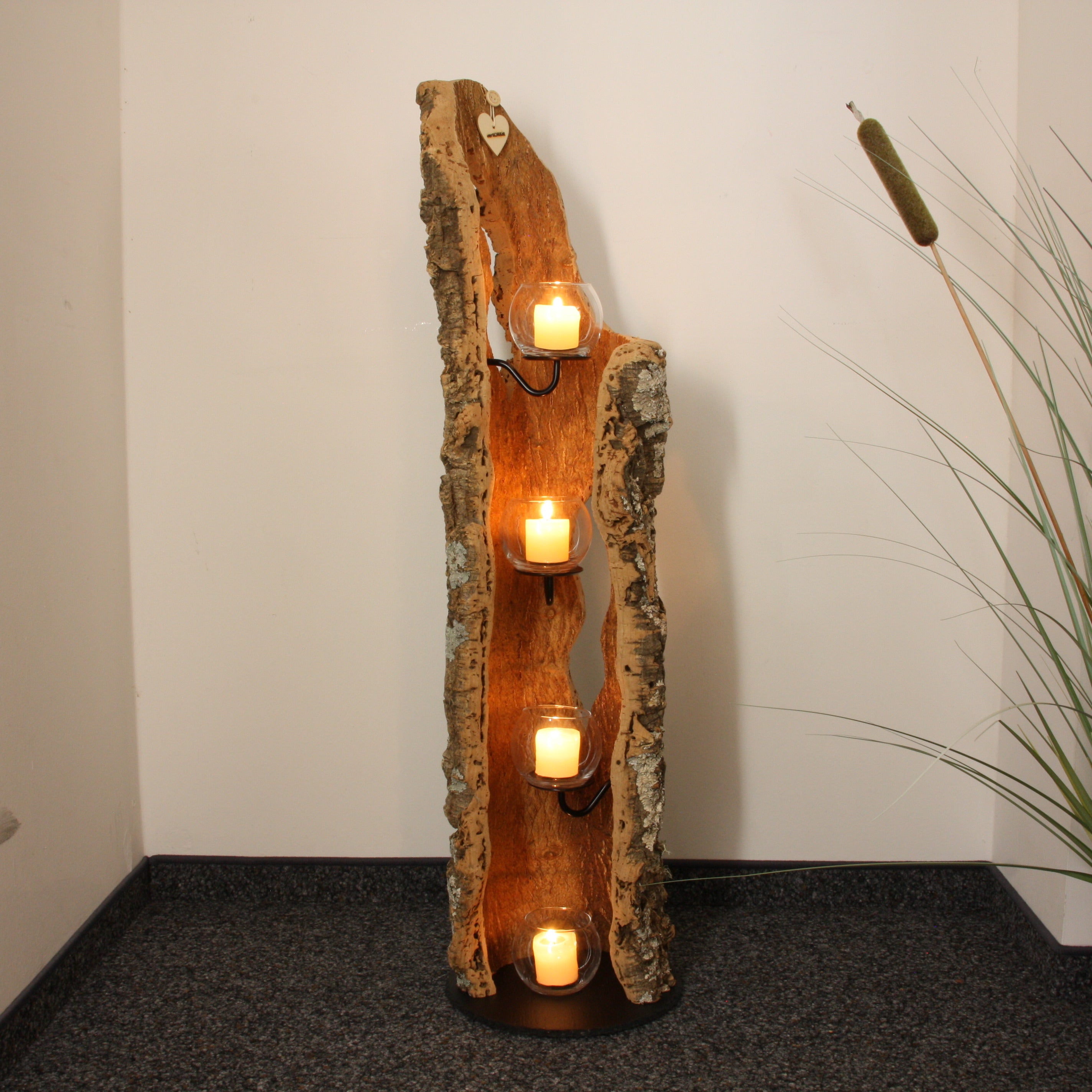 verKORKst premium lantern made of cork * tea light holder candle holder * rustic decoration * high-quality decoration kitchen living room terrace