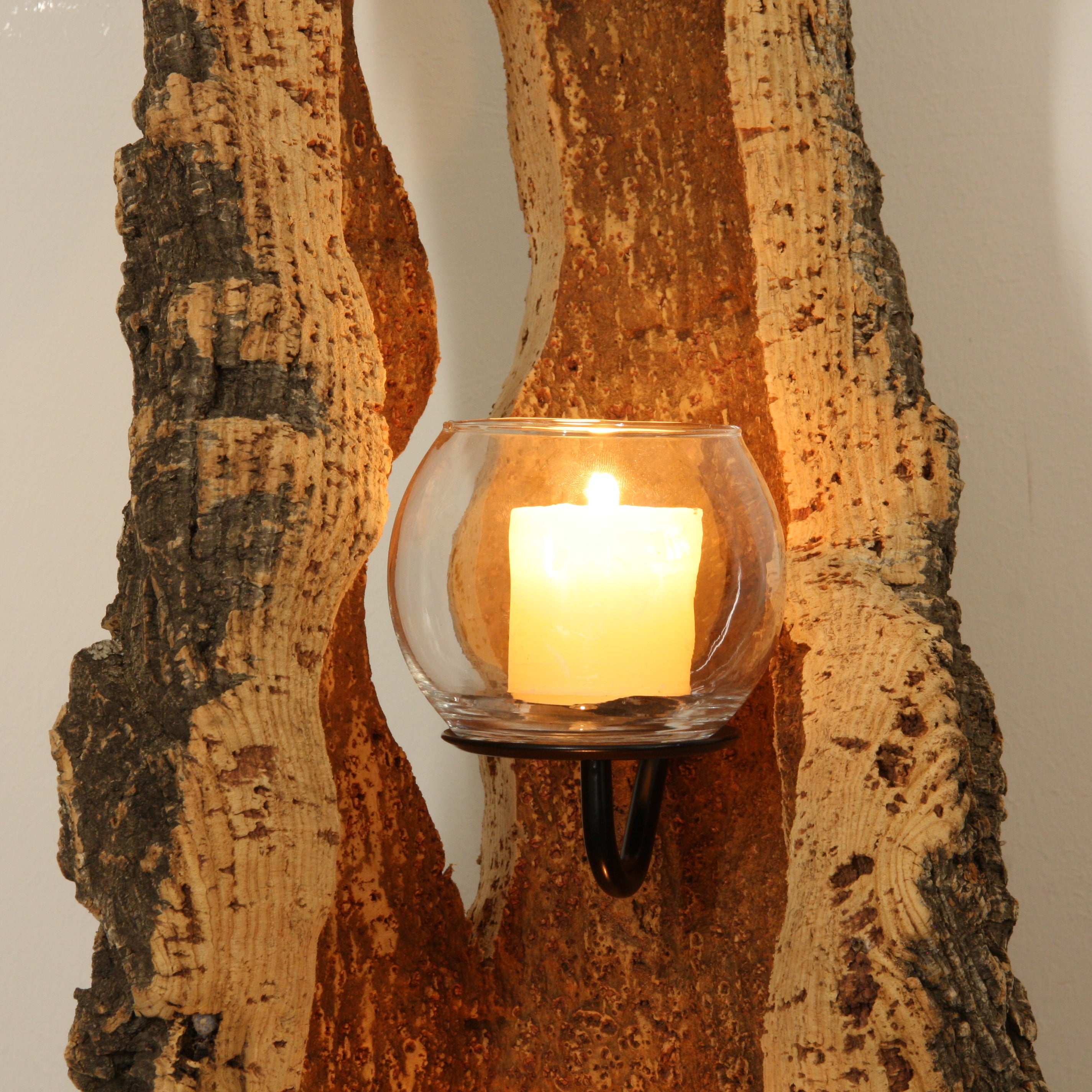 verKORKst Premium Windlicht aus Kork * Teelichthalter Kerzenhalter * rustikale Dekoration * hochwertige Deko Küche Wohnzimmer Terrasse