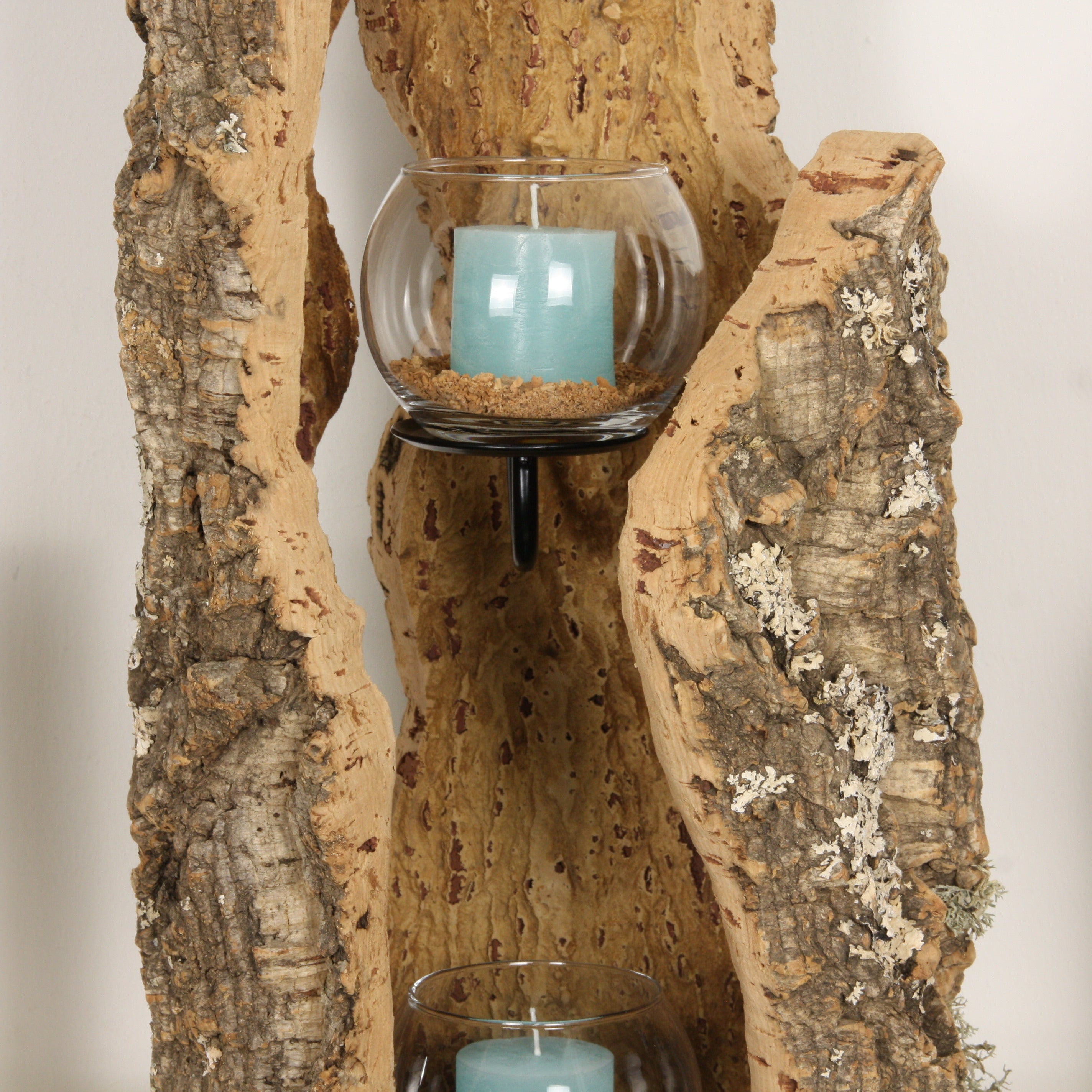 verKORKst Premium Windlicht aus Kork * Teelichthalter Kerzenhalter * rustikale Dekoration * hochwertige Deko Küche Wohnzimmer Terrasse