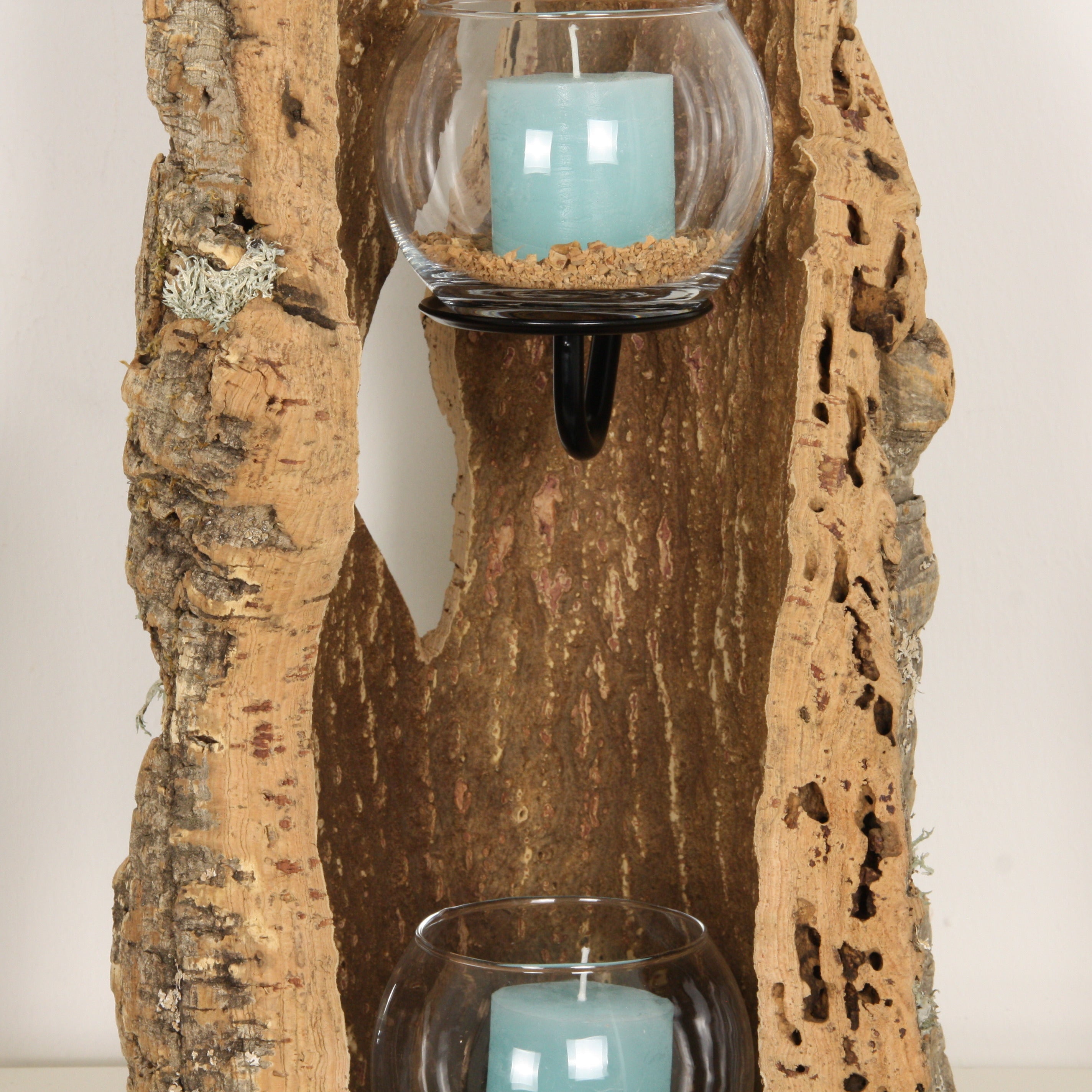 verKORKst Premium Windlicht aus Kork * Teelichthalter Kerzenhalter * rustikale Dekoration * hochwertige Deko Küche Wohnzimmer Terrasse