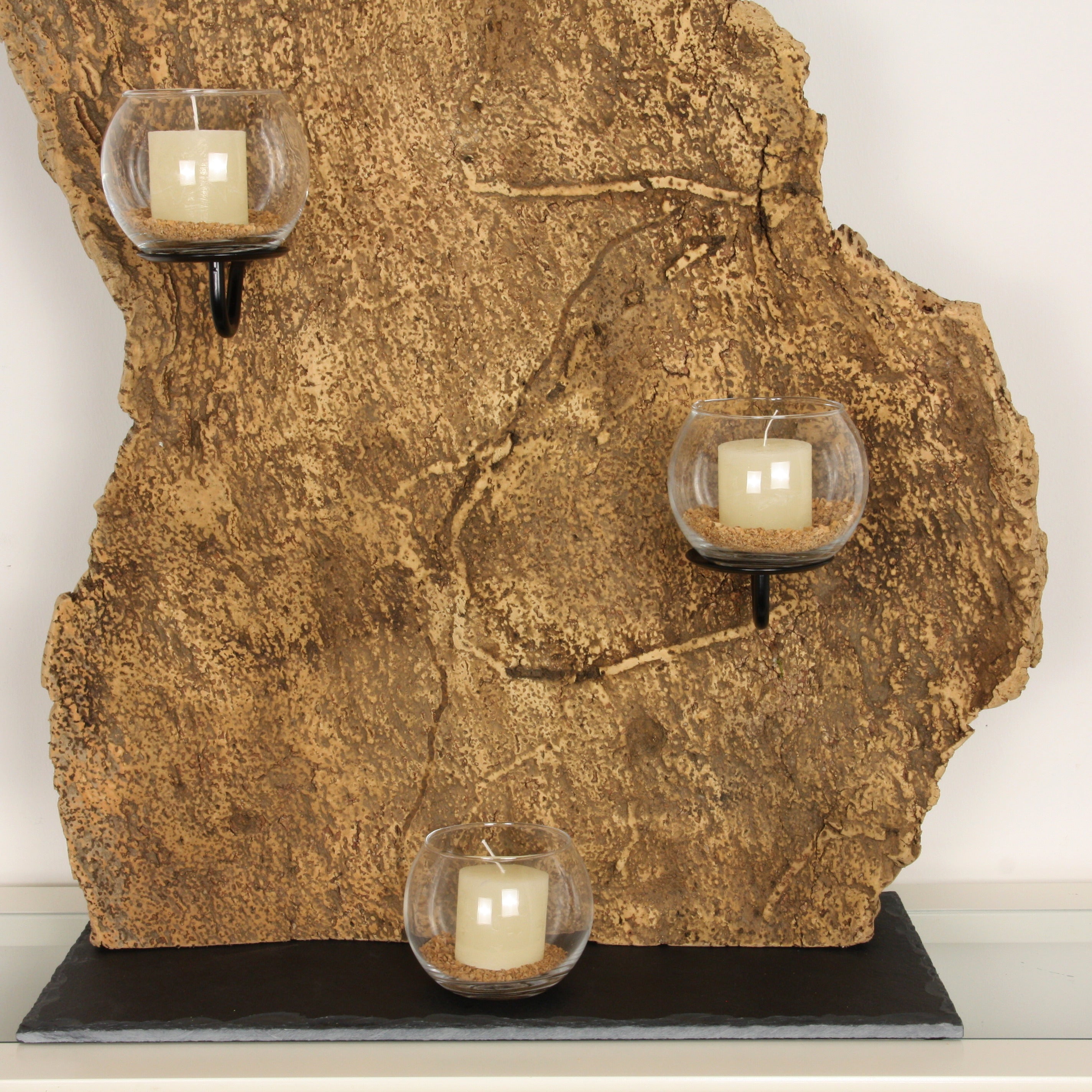 verKORKst Premium Windlicht aus Kork * absolutes Unikat * über 40 Jahre alte Korkrinde * einzigartiger Kerzenständer
