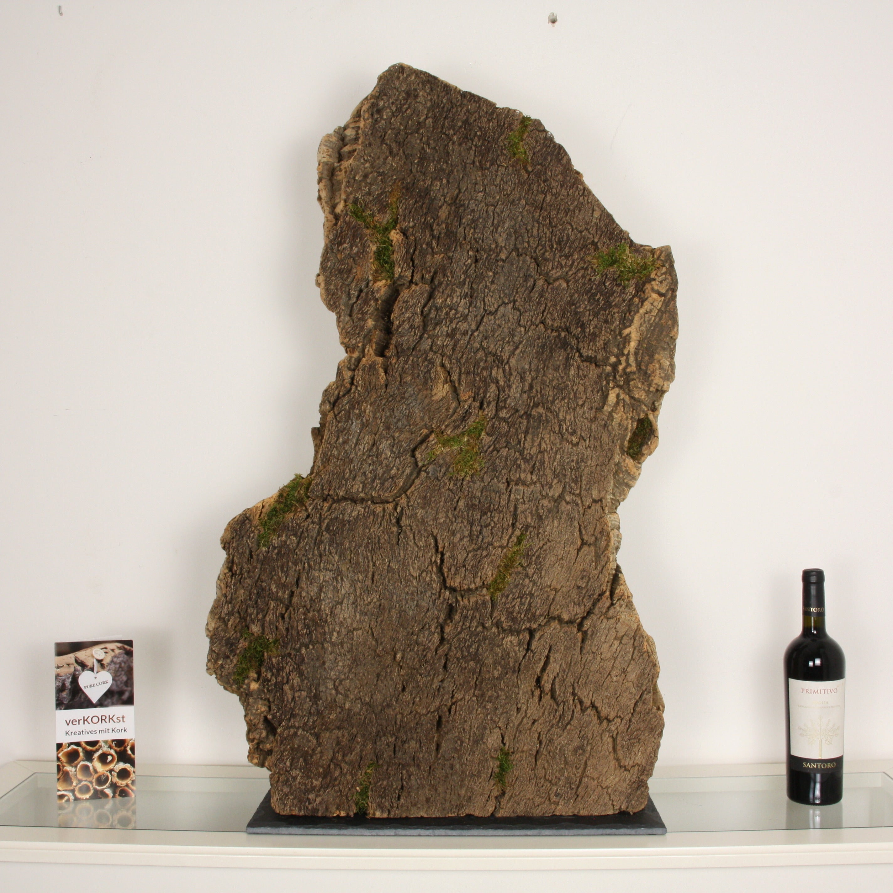 verKORKst Premium Windlicht aus Kork * absolutes Unikat * über 40 Jahre alte Korkrinde * einzigartiger Kerzenständer