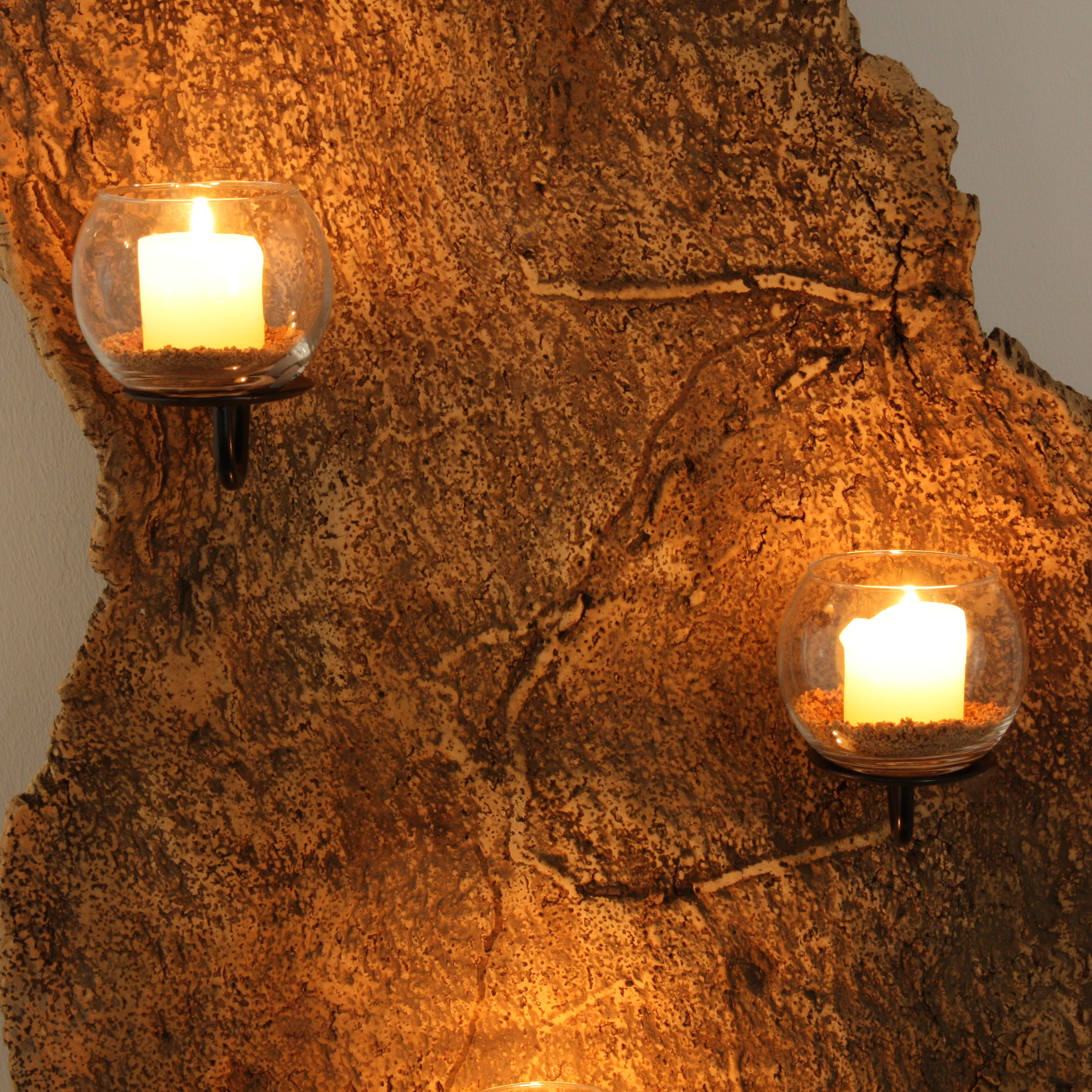 verKORKst Premium Windlicht aus Kork * absolutes Unikat * über 40 Jahre alte Korkrinde * einzigartiger Kerzenständer