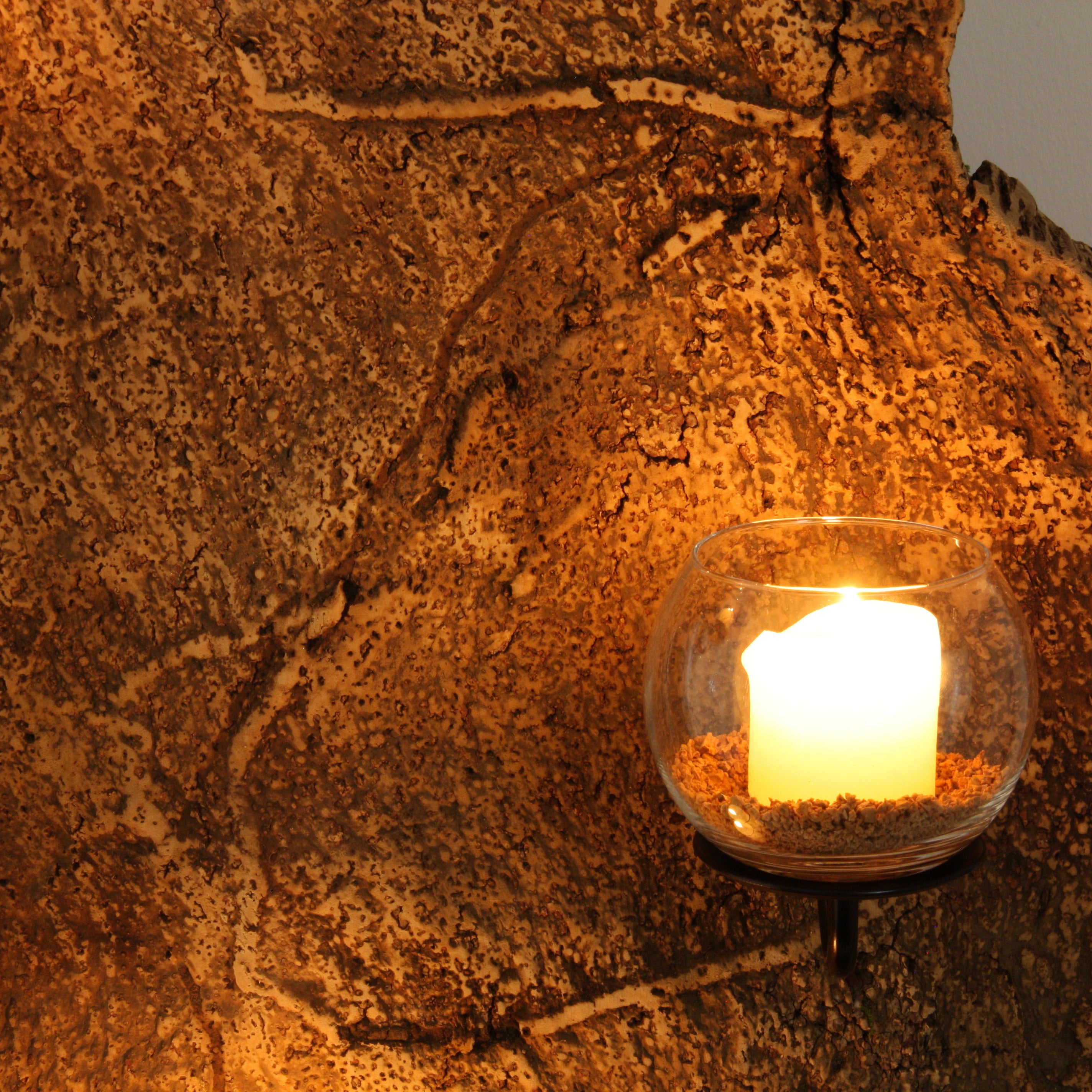 verKORKst Premium Windlicht aus Kork * absolutes Unikat * über 40 Jahre alte Korkrinde * einzigartiger Kerzenständer