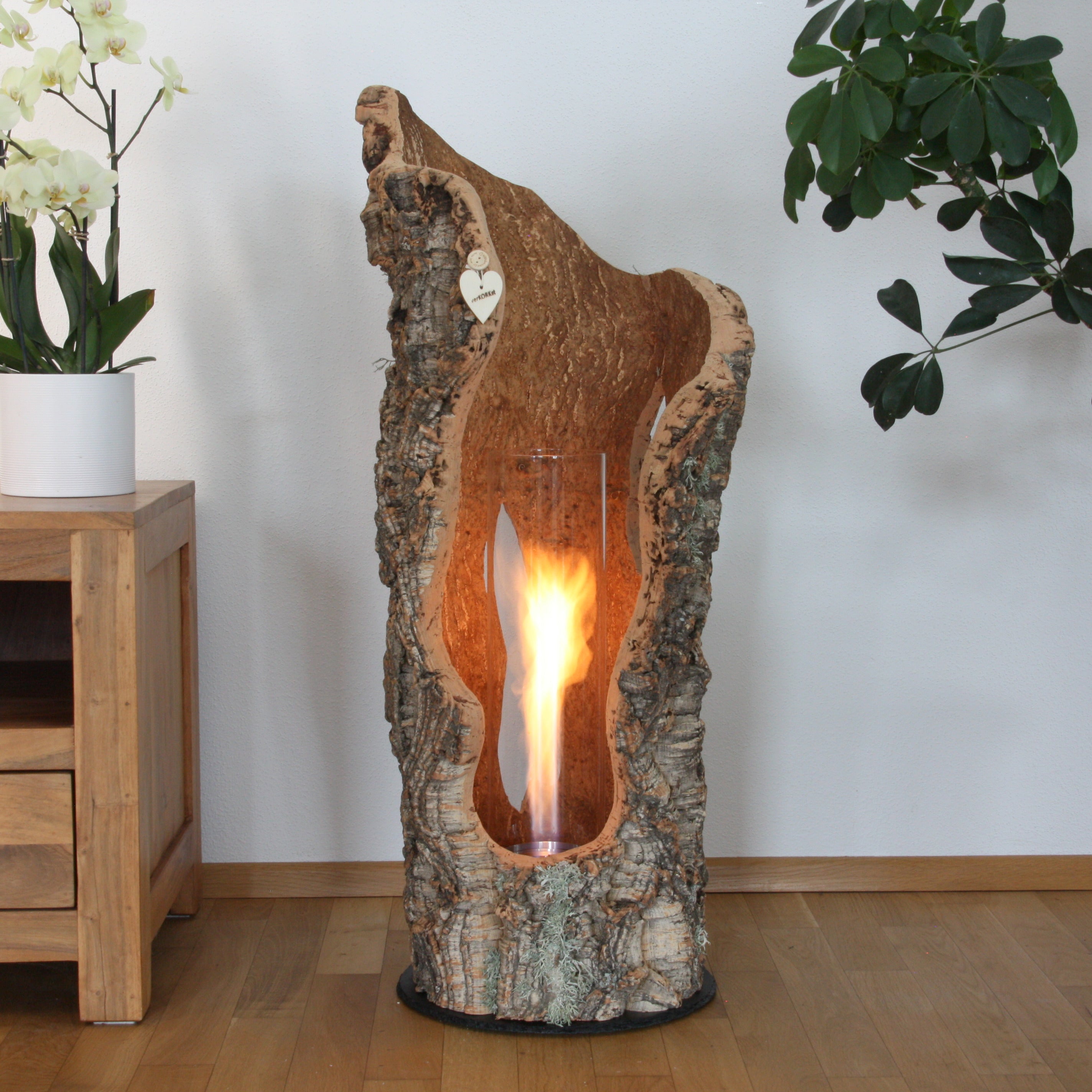 Anfertigung nach Ihren Vorgaben * verKORKst Premium Tischfeuer in Korkrinde * Indoor und Outdoor * kein Mindestabstand * Tischfeuer SPIN900/SPIN1200 höfats Kempten