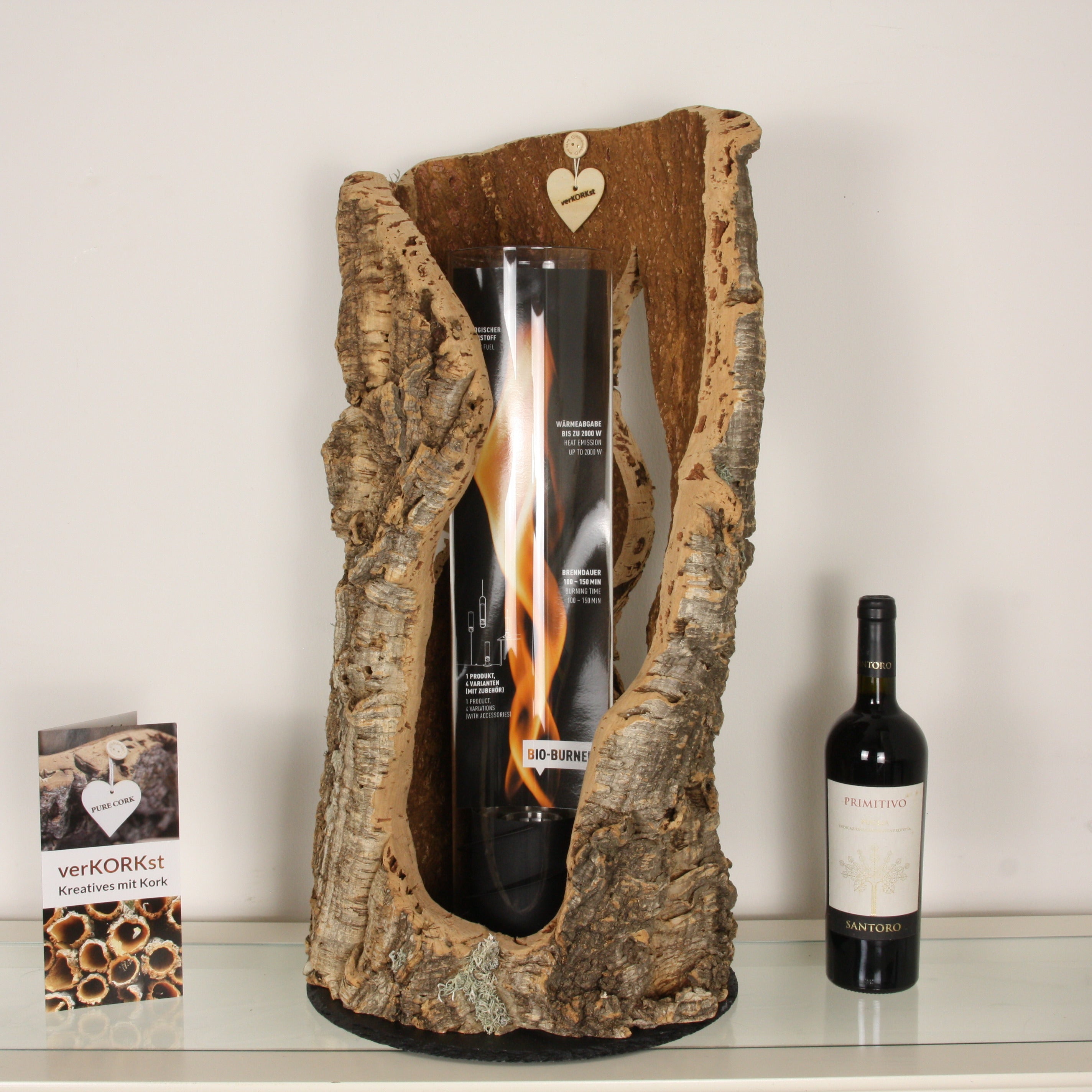 verKORKst Premium Tischfeuer in Korkrinde * verschiedene Modelle und Größen * Indoor und Outdoor * kein Mindestabstand * Tischfeuer SPIN900/SPIN1200 höfats Kempten