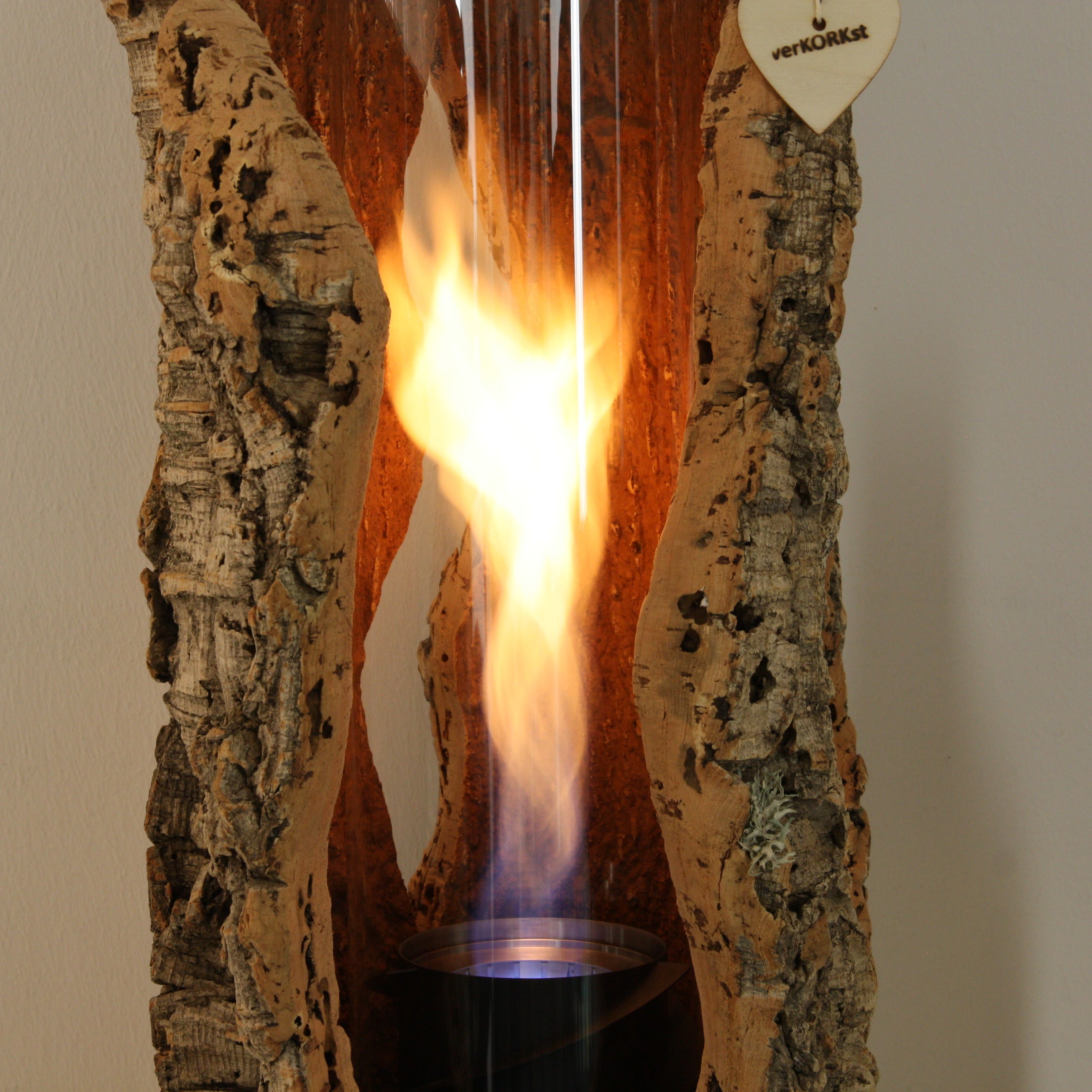 verKORKst Premium Table Fire in Cork Bark * various models and sizes * Indoor and Outdoor * no minimum distance * Table Fire SPIN900/SPIN1200 höfats Kempten