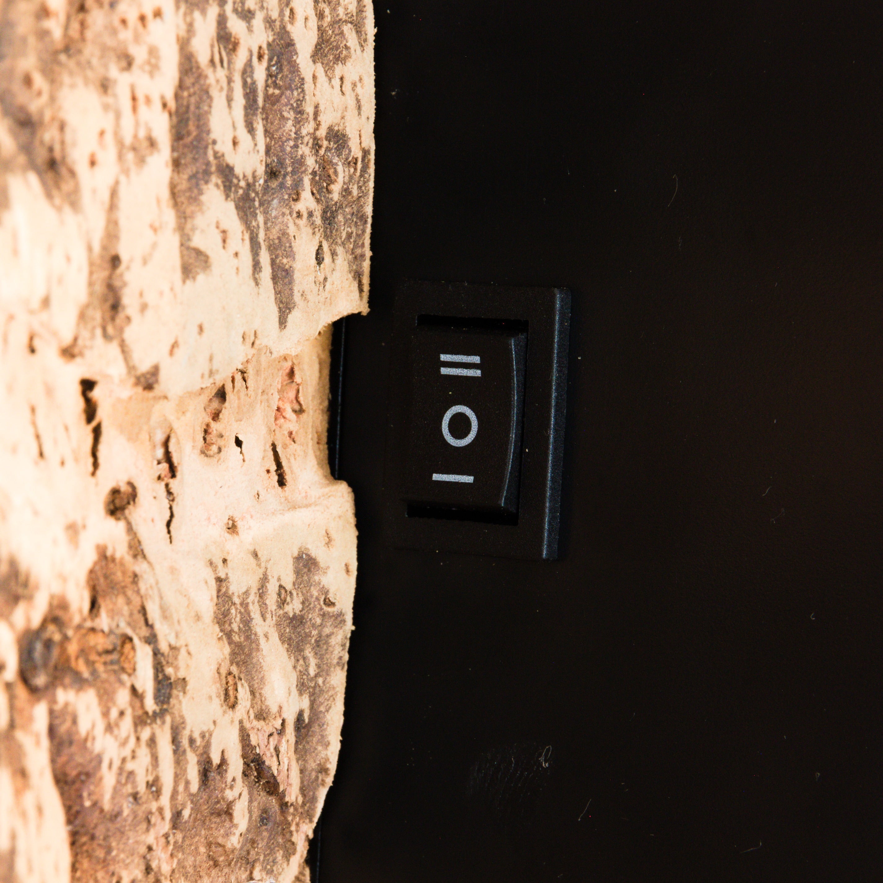 verKORKst premium wireless wall lamp made of cork bark * rechargeable battery * motion sensor * exclusive vintage wall lamp in country style