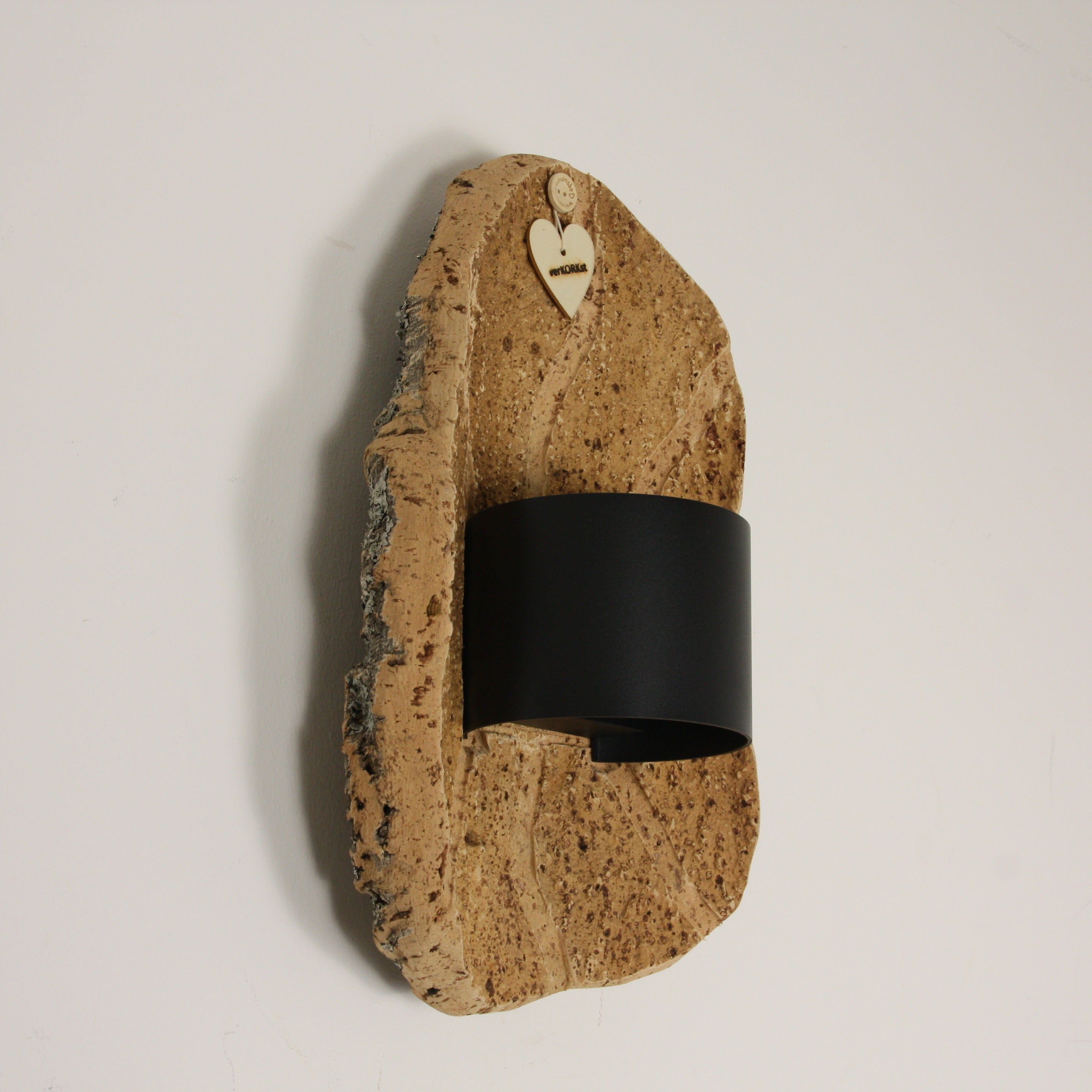 verKORKst Premium Wandlampe aus Korkrinde für Innen-&Außen * IP54 * Exklusive Vintage Wandleuchte im Landhausstil * Wohnzimmer Terrasse