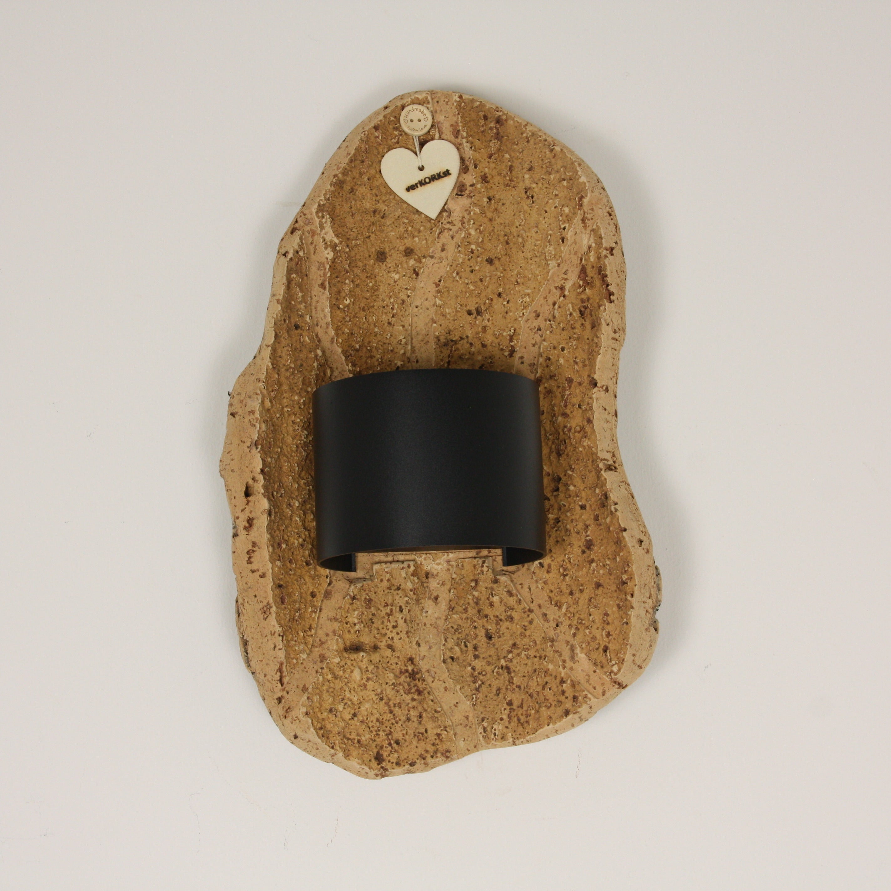 verKORKst Premium Wandlampe aus Korkrinde für Innen-&Außen * IP54 * Exklusive Vintage Wandleuchte im Landhausstil * Wohnzimmer Terrasse