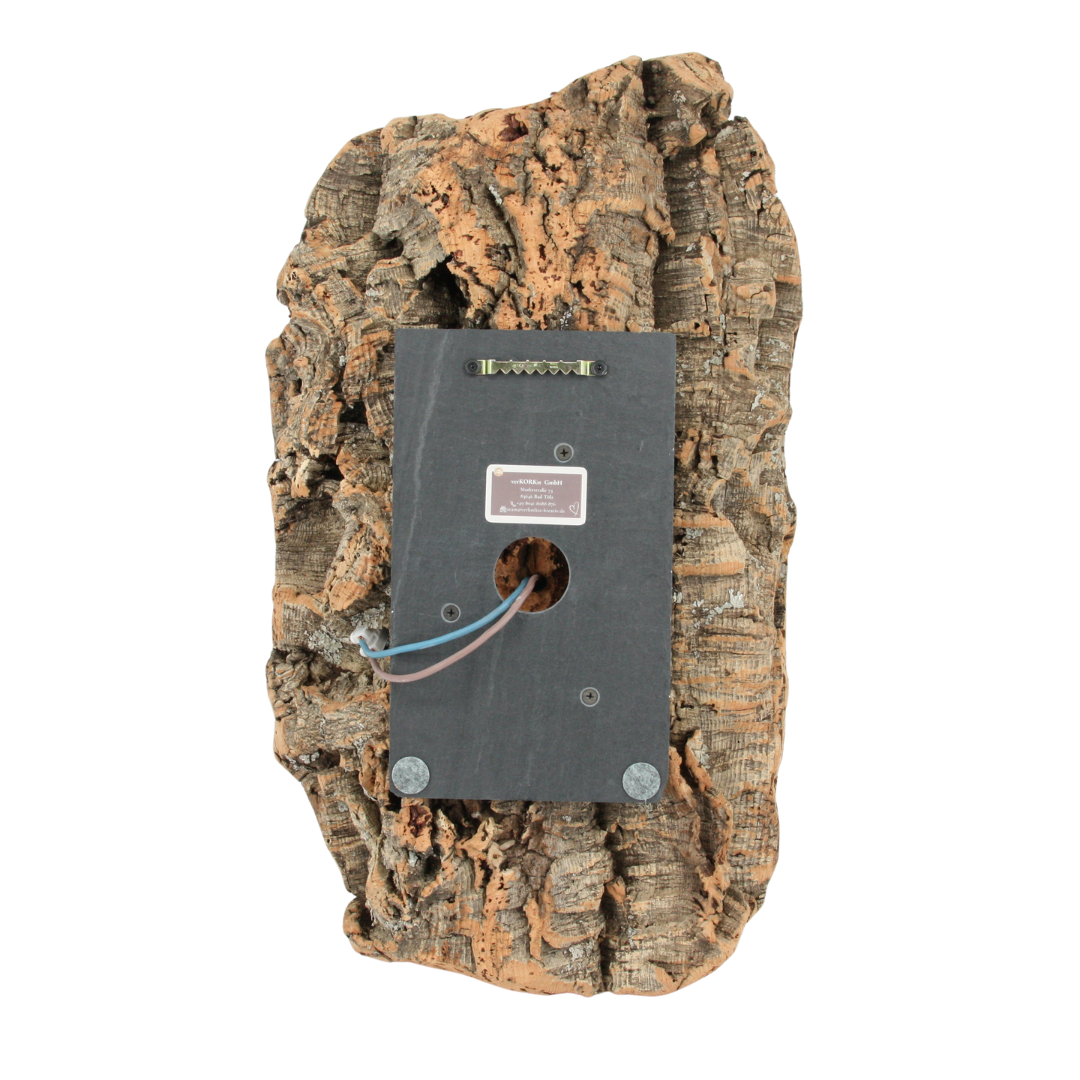 verKORKst Premium Wandlampe aus Korkrinde für Innen-&Außen * IP54 * Exklusive Vintage Wandleuchte im Landhausstil * Wohnzimmer Terrasse