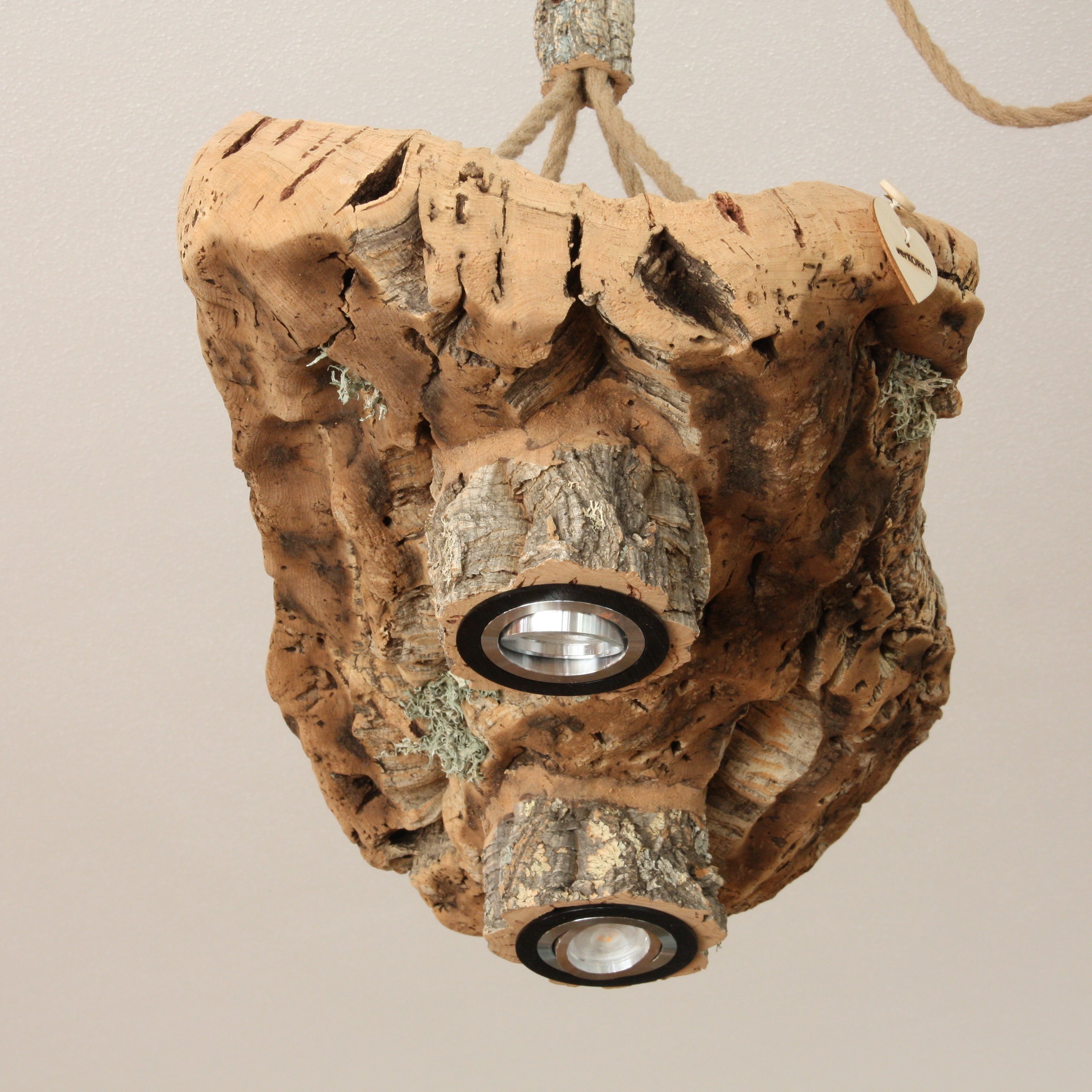 verKORKst Premium Hängelampe aus Korkrinde * verschiedene Modelle und Größen * Vintage Deckenleuchte * Exklusive Hängelampe