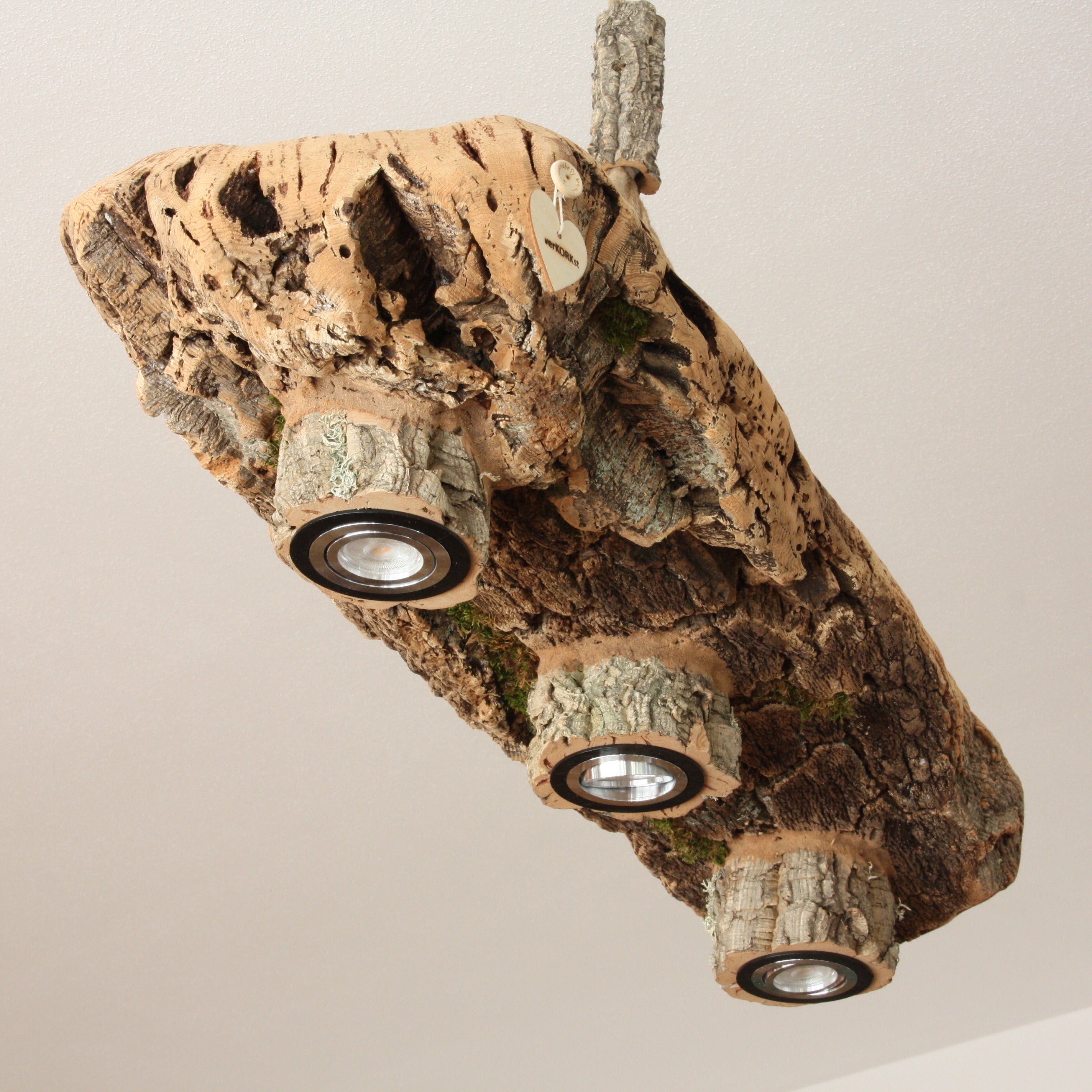 verKORKst Premium Hängelampe aus Korkrinde * verschiedene Modelle und Größen * Vintage Deckenleuchte * Exklusive Hängelampe