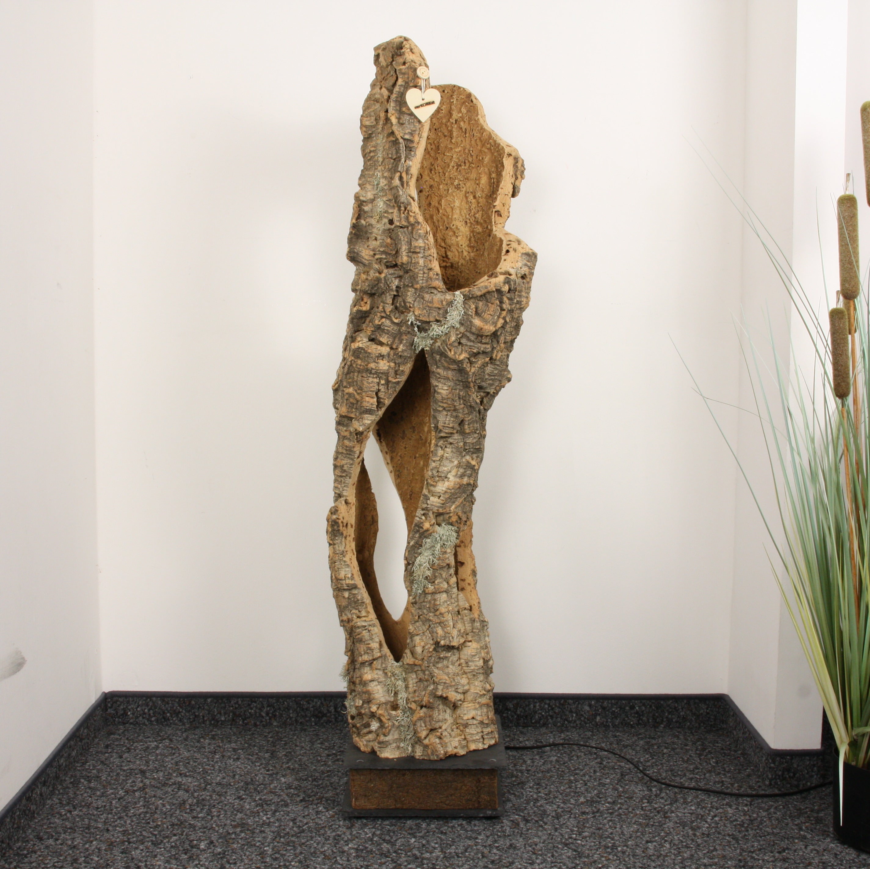 verKORKst Premium Stehlampe aus Kork * hochwertige Holz Wohnzimmerlampe * Vintage Stand LED-Leuchte * handgefertigt in Deutschland