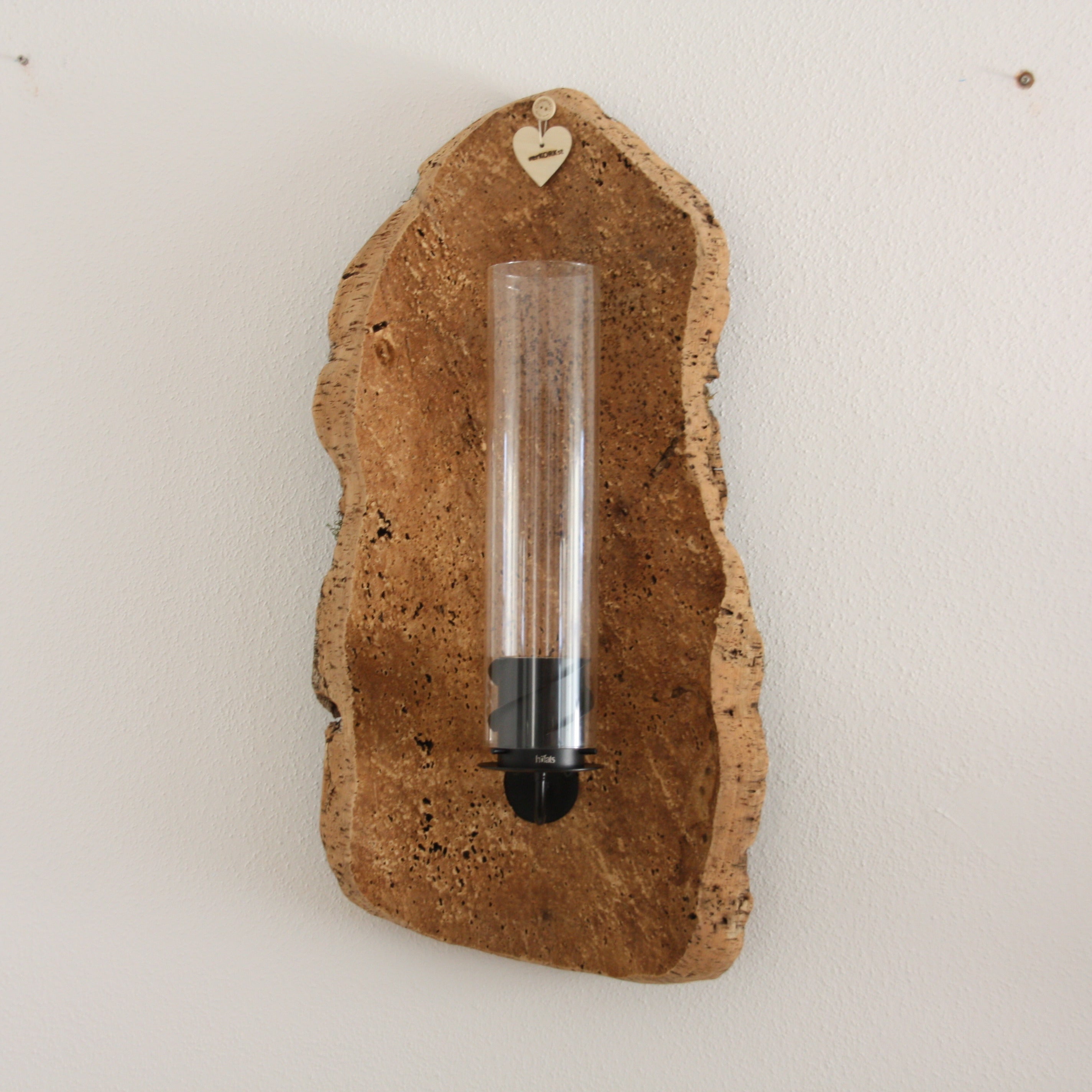 verKORKst Premium Wandfeuer in Korkrinde * Wandfackel * Indoor und Outdoor * kein Mindestabstand * Tischfeuer SPIN900 höfats Kempten * handmade in Germany