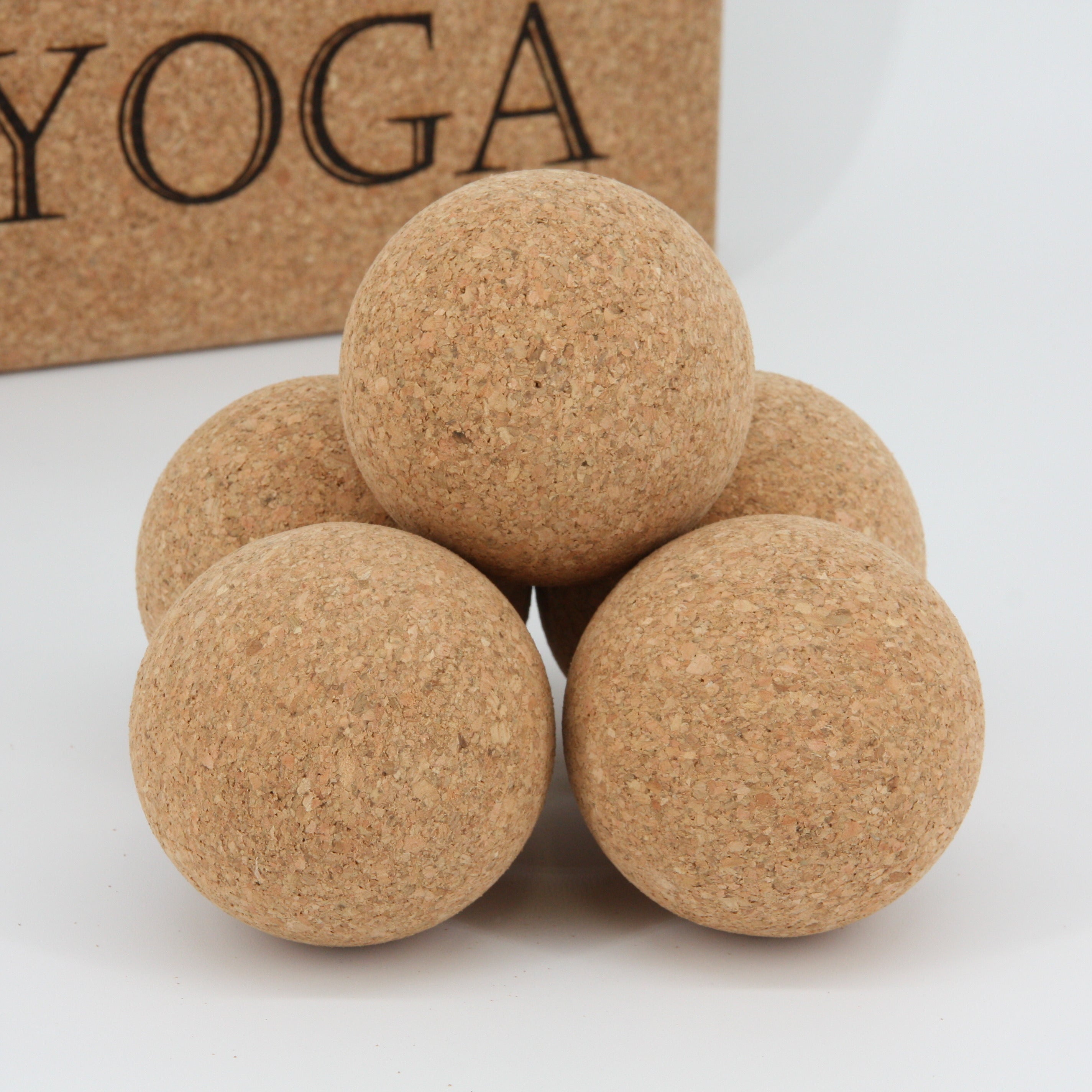 Yoga Ball aus Kork * Kork Massage-Ball * Faszien-Kugel * vegan * umweltfreundlich * antiseptisch * Premium Qualität * hergestellt in Portugal