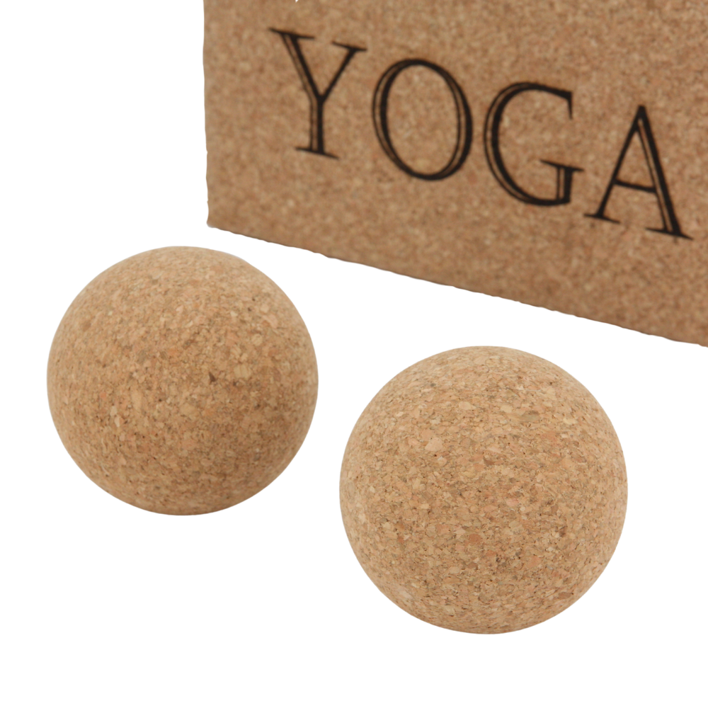 Yoga Ball aus Kork * Kork Massage-Ball * Faszien-Kugel * vegan * umweltfreundlich * antiseptisch * Premium Qualität * hergestellt in Portugal