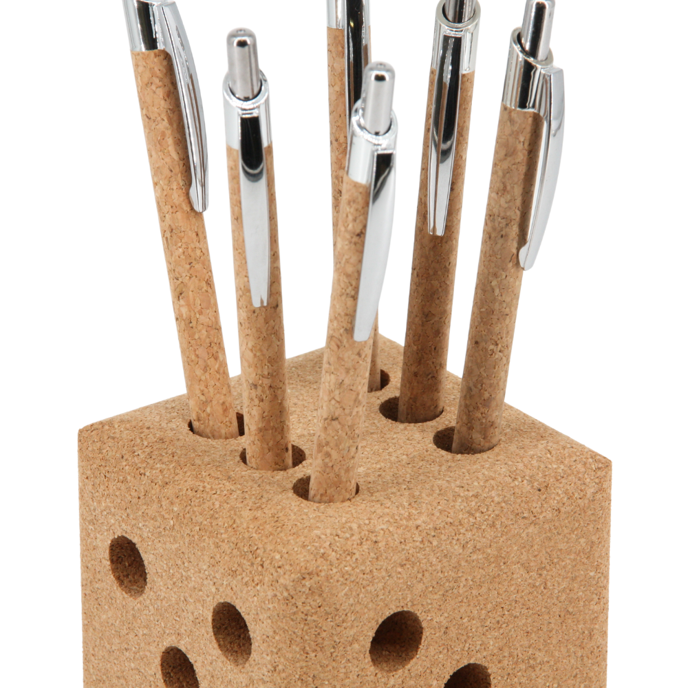 Würfel und Stiftehalter aus Kork * Schreibtisch-Organizer * Kork-Würfel * made in Portugal