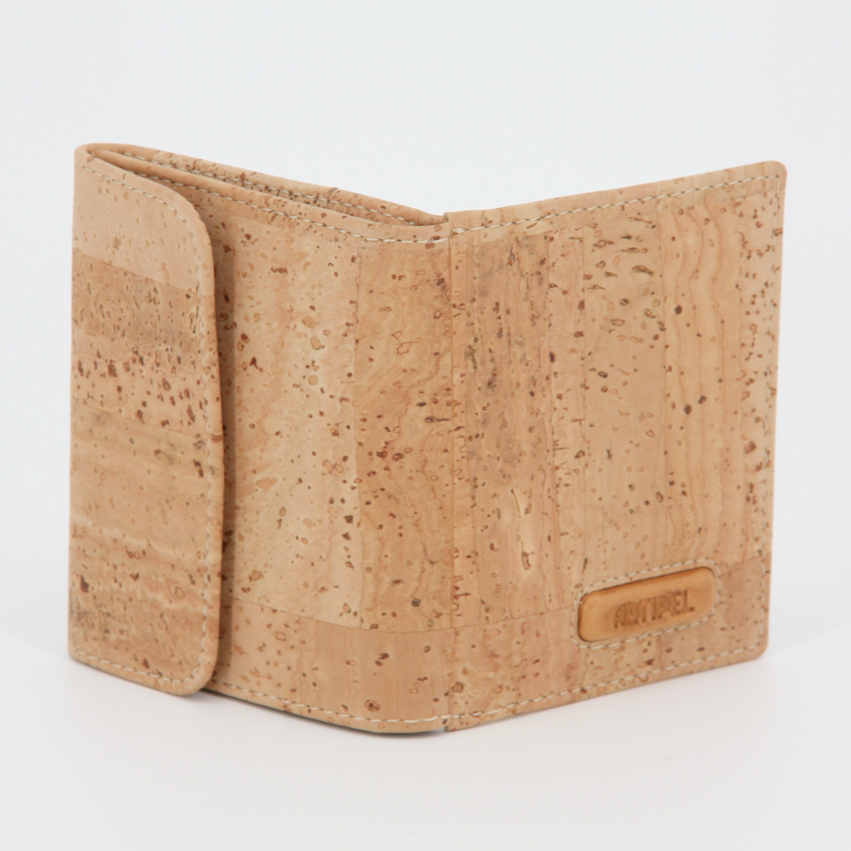 Kork Mini Geldbörse * Ideal für Hosentasche * Vegan * Unisex * Männer und Frauen Portemonnaie * handmade in Portugal * Marke Artipel