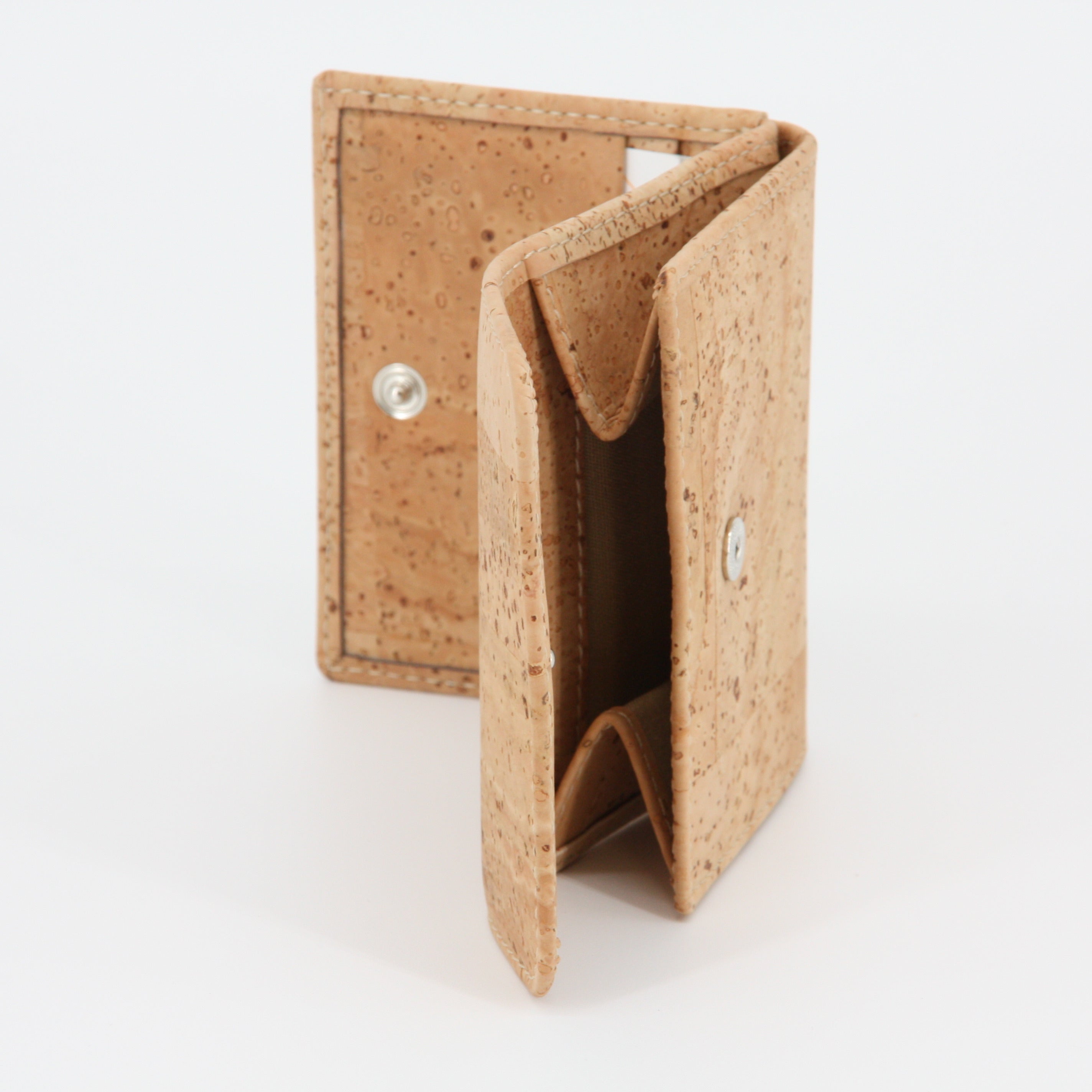 Kork Mini Geldbörse * Ideal für Hosentasche * Vegan * Unisex * Männer und Frauen Portemonnaie * handmade in Portugal * Marke Artipel