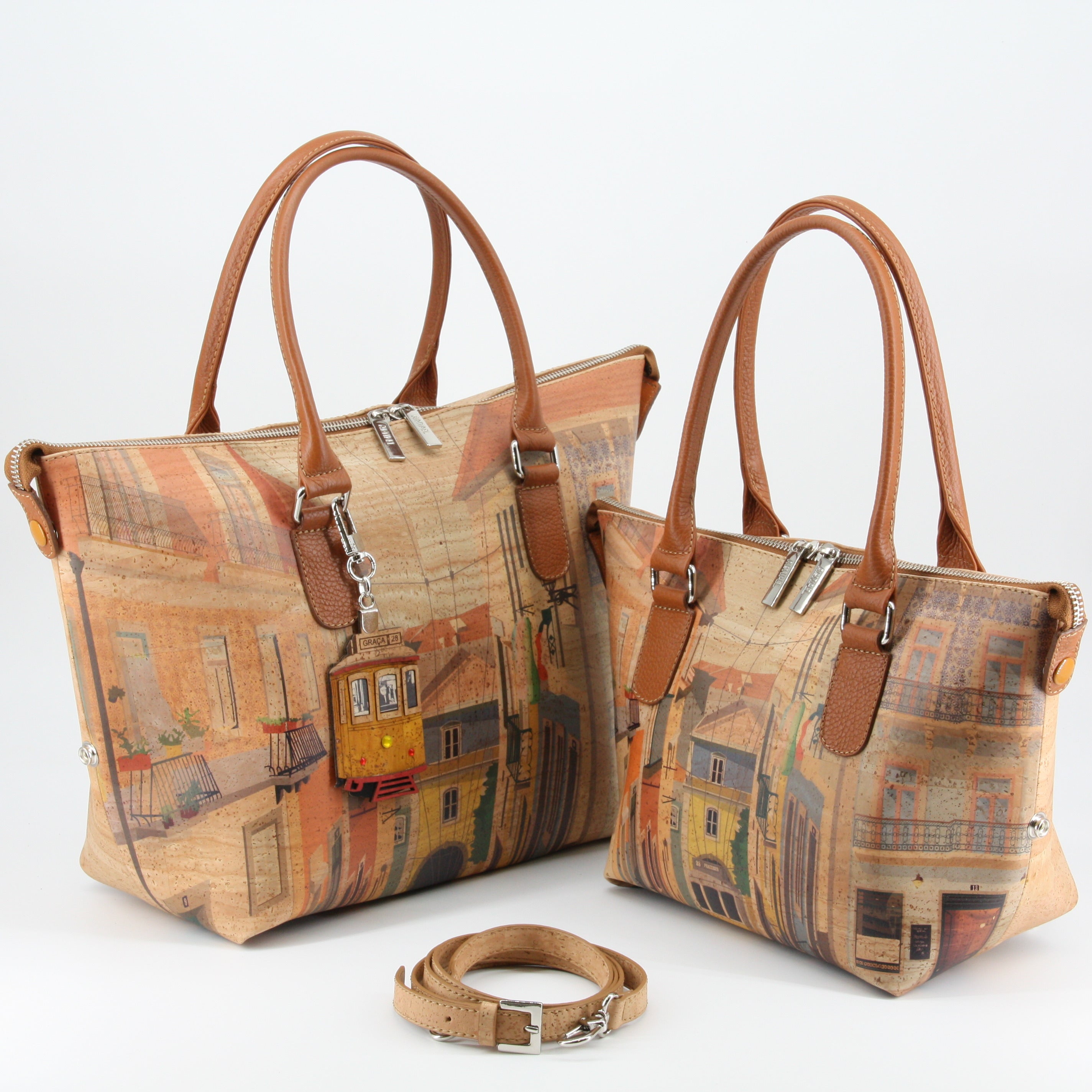 Kork Handtasche 3in1 * 1 Tasche - 3 Formen * 2 Größen * high-end Qualität * Umhängetasche für Frauen * Crossbody * Shopper * handmade in Portugal