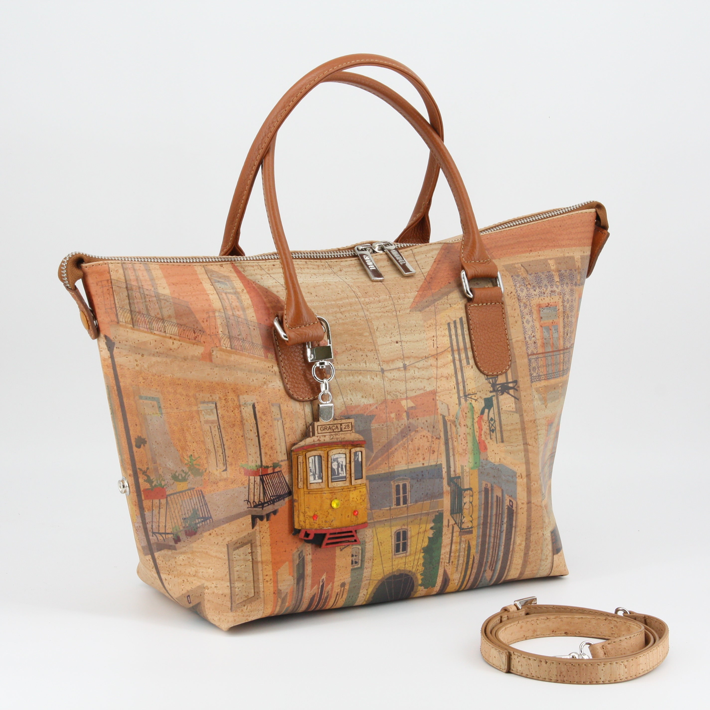 Kork Handtasche 3in1 * 1 Tasche - 3 Formen * 2 Größen * high-end Qualität * Umhängetasche für Frauen * Crossbody * Shopper * handmade in Portugal