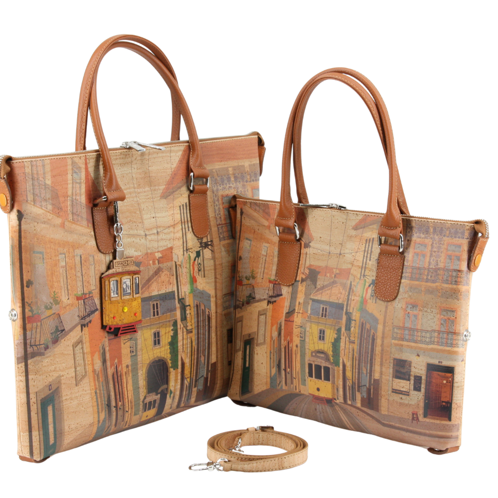 Kork Handtasche 3in1 * 1 Tasche - 3 Formen * 2 Größen * high-end Qualität * Umhängetasche für Frauen * Crossbody * Shopper * handmade in Portugal