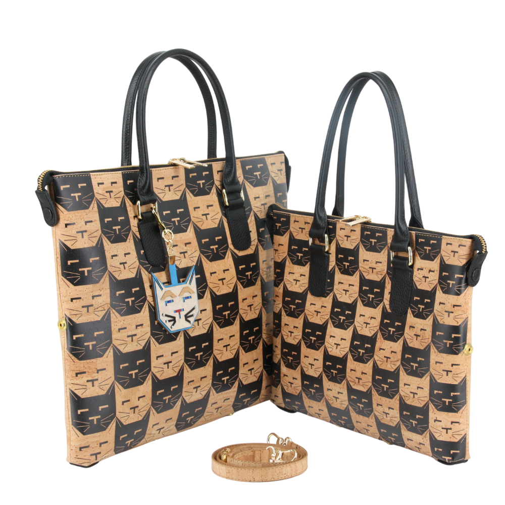Kork Handtasche 3in1 * 1 Tasche - 3 Formen * 2 Größen * high-end Qualität * Umhängetasche für Frauen * Crossbody * Shopper * handmade in Portugal
