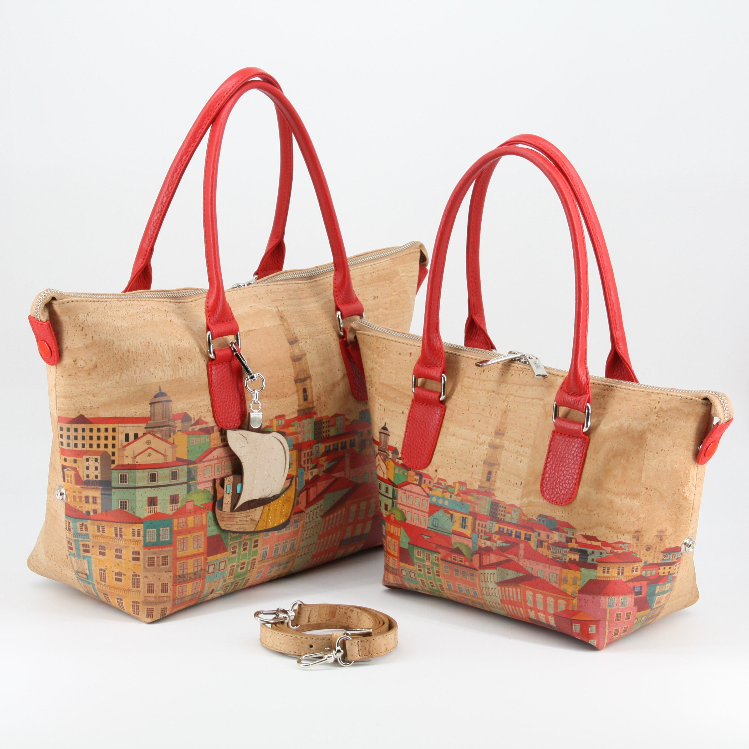 Kork Handtasche 3in1 * 1 Tasche - 3 Formen * 2 Größen * high-end Qualität * Umhängetasche für Frauen * Crossbody * Shopper * handmade in Portugal