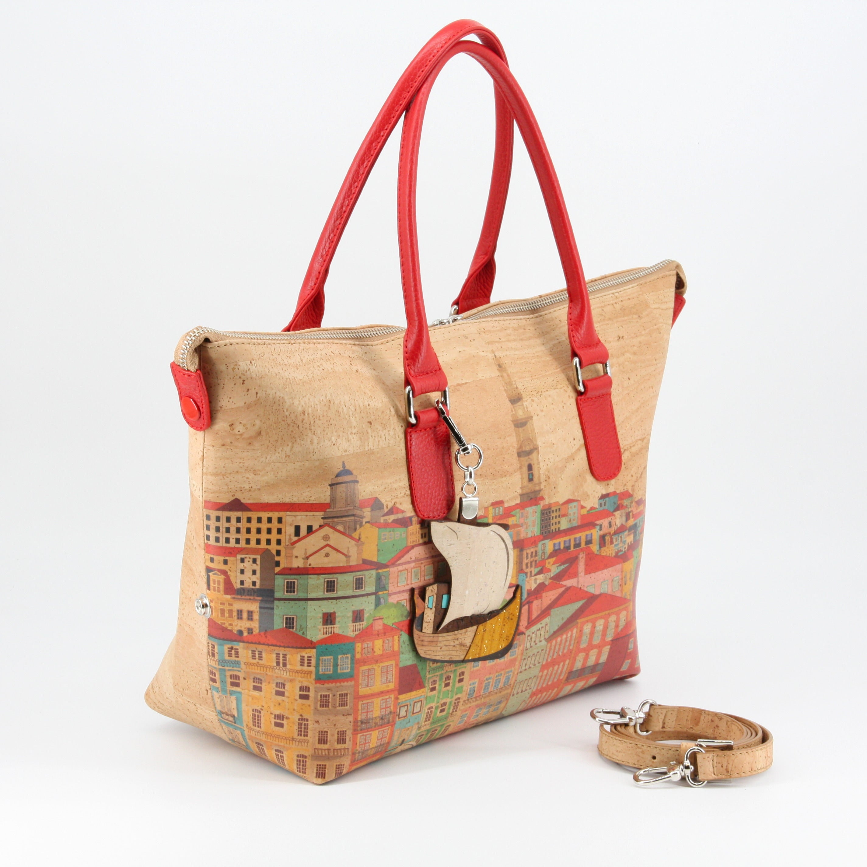 Kork Handtasche 3in1 * 1 Tasche - 3 Formen * 2 Größen * high-end Qualität * Umhängetasche für Frauen * Crossbody * Shopper * handmade in Portugal