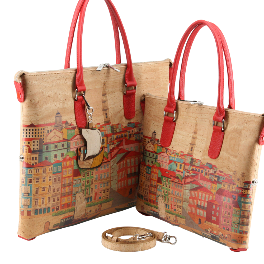 Kork Handtasche 3in1 * 1 Tasche - 3 Formen * 2 Größen * high-end Qualität * Umhängetasche für Frauen * Crossbody * Shopper * handmade in Portugal