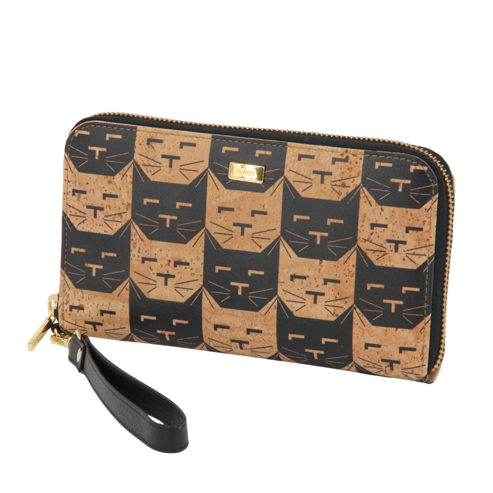 Kork Damen Geldbörse * high-end Qualität * Design Katzen * Frauen Portemonnaie * handmade in Portugal * Marke Artipel
