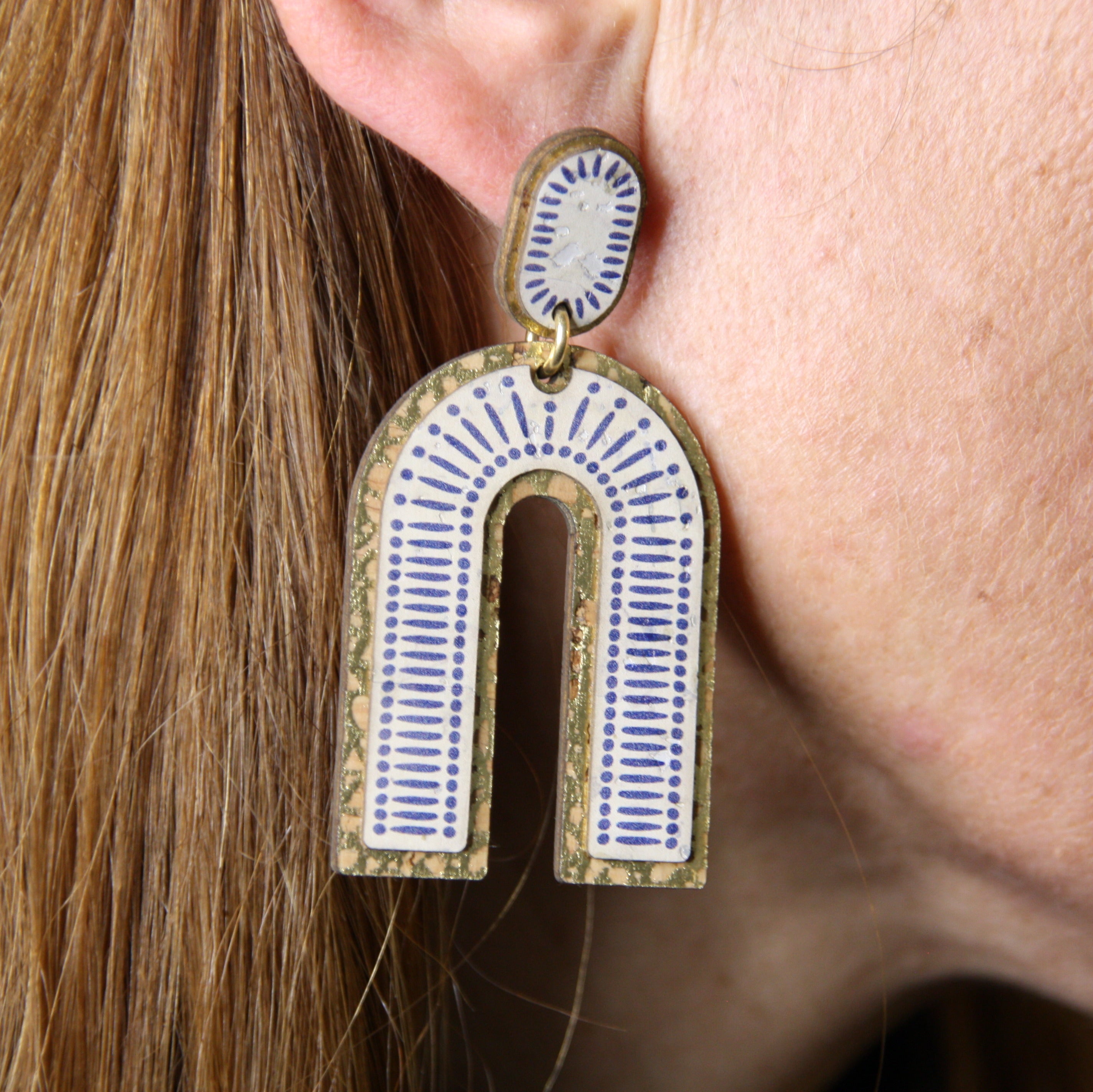 Cork earrings * 2 designs * handmade in Portugal * extremely sustainable * vegan * nickel and lead free