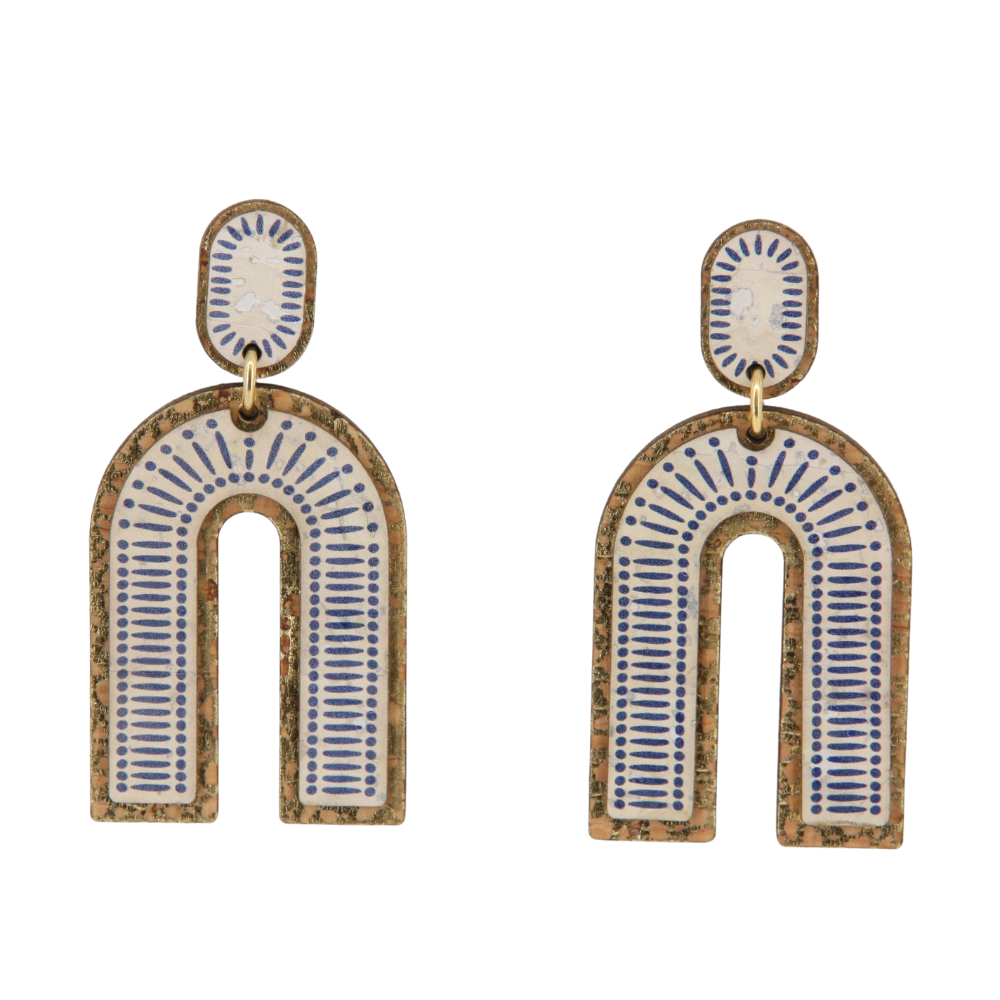 Ohrringe aus Kork * 2 Designs * handmade in Portugal * extrem nachhaltig * vegan * nickel- u. bleifrei