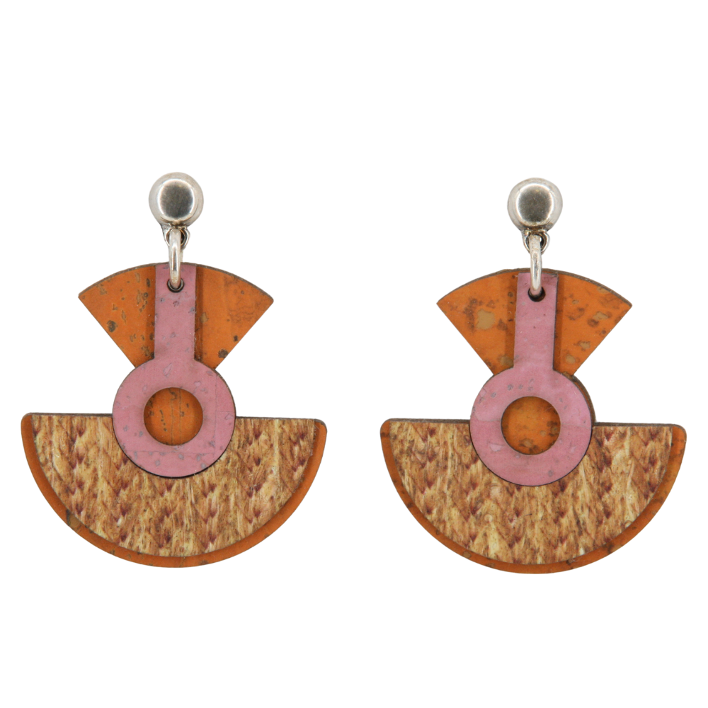 Ohrringe aus Kork und Weizenstroh * 2 Designs * 2 Farben * handmade in Portugal * extrem nachhaltig * vegan * nickel- u. bleifrei